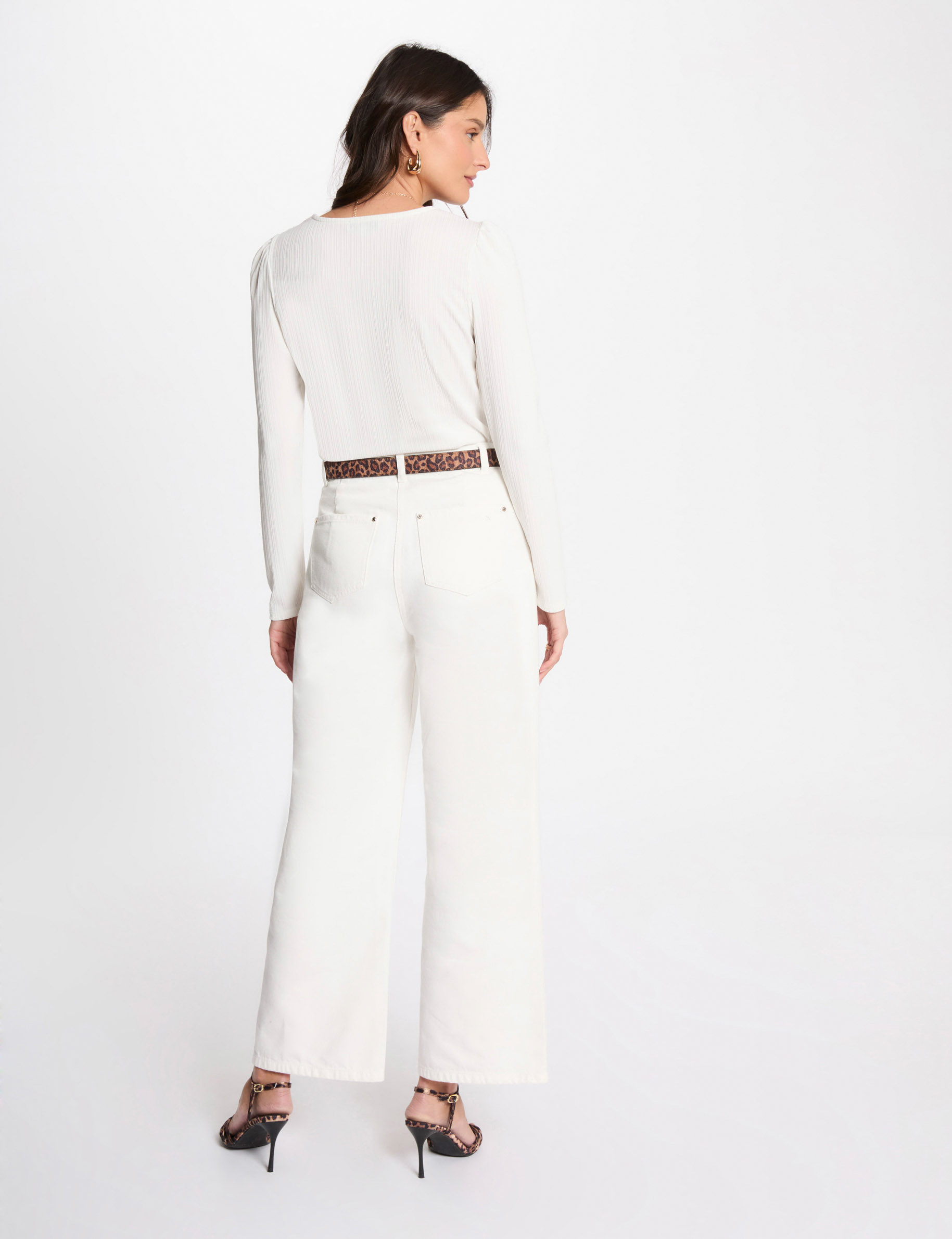 camiseta manga larga blanco mujer Camiseta manga larga blanco mujer