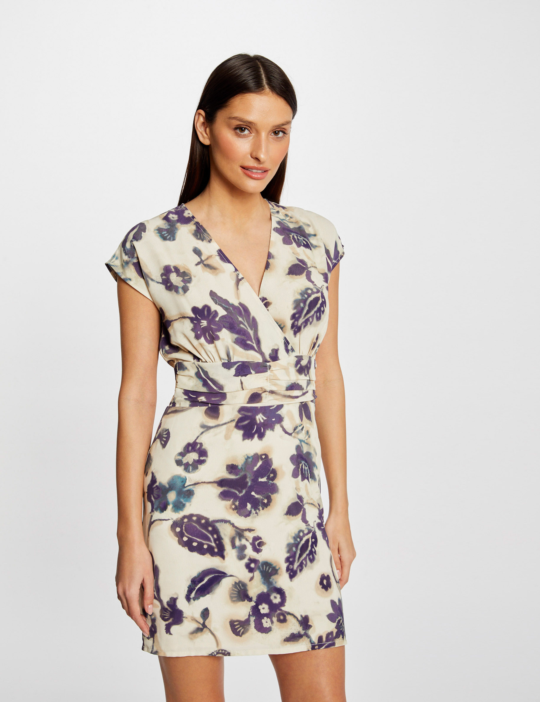 Vestido ajustado estampado floral multicolor mujer Vestido ajustado estampado floral multicolor mujer