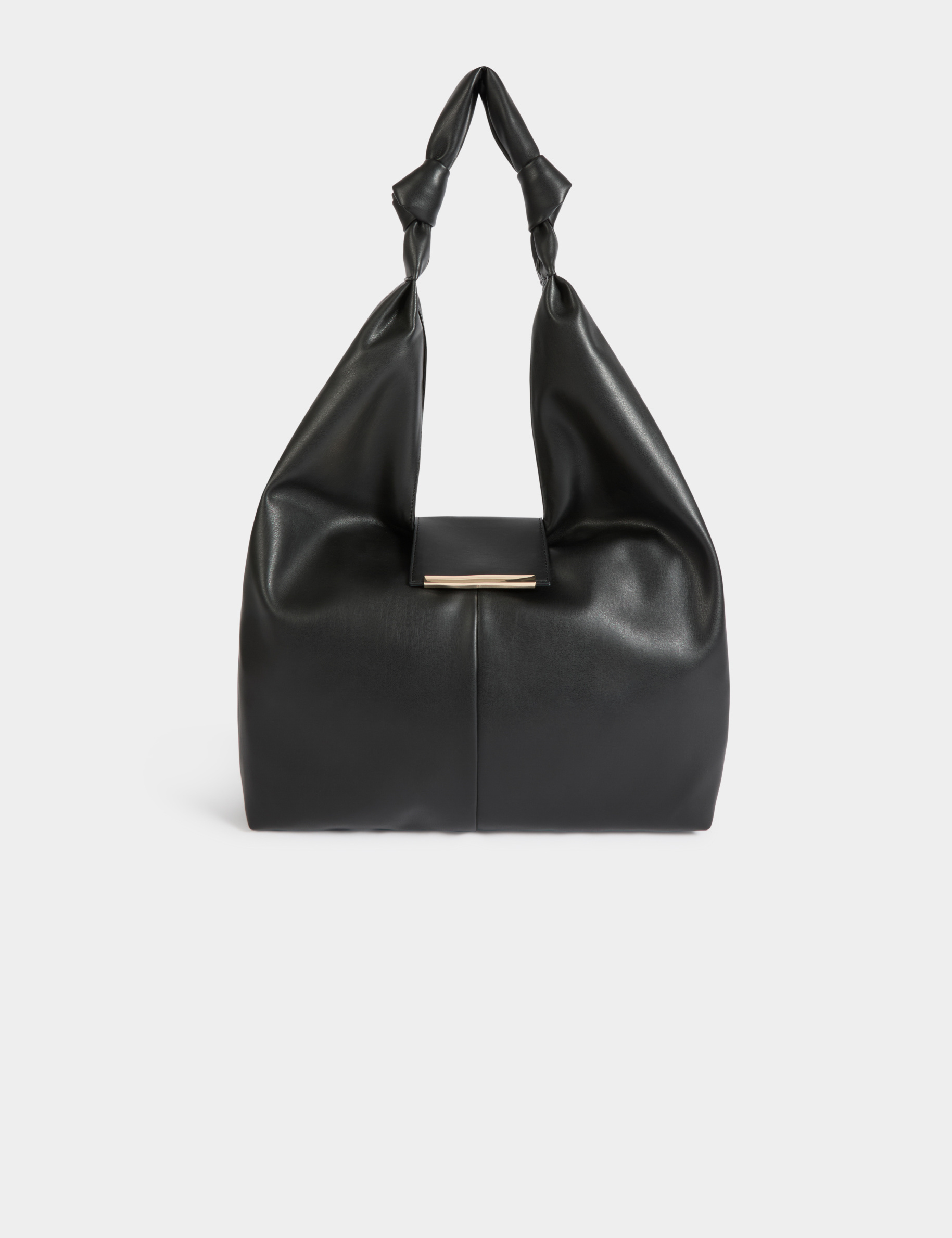 bolso media luna nudos negro mujer Bolso media luna nudos negro mujer