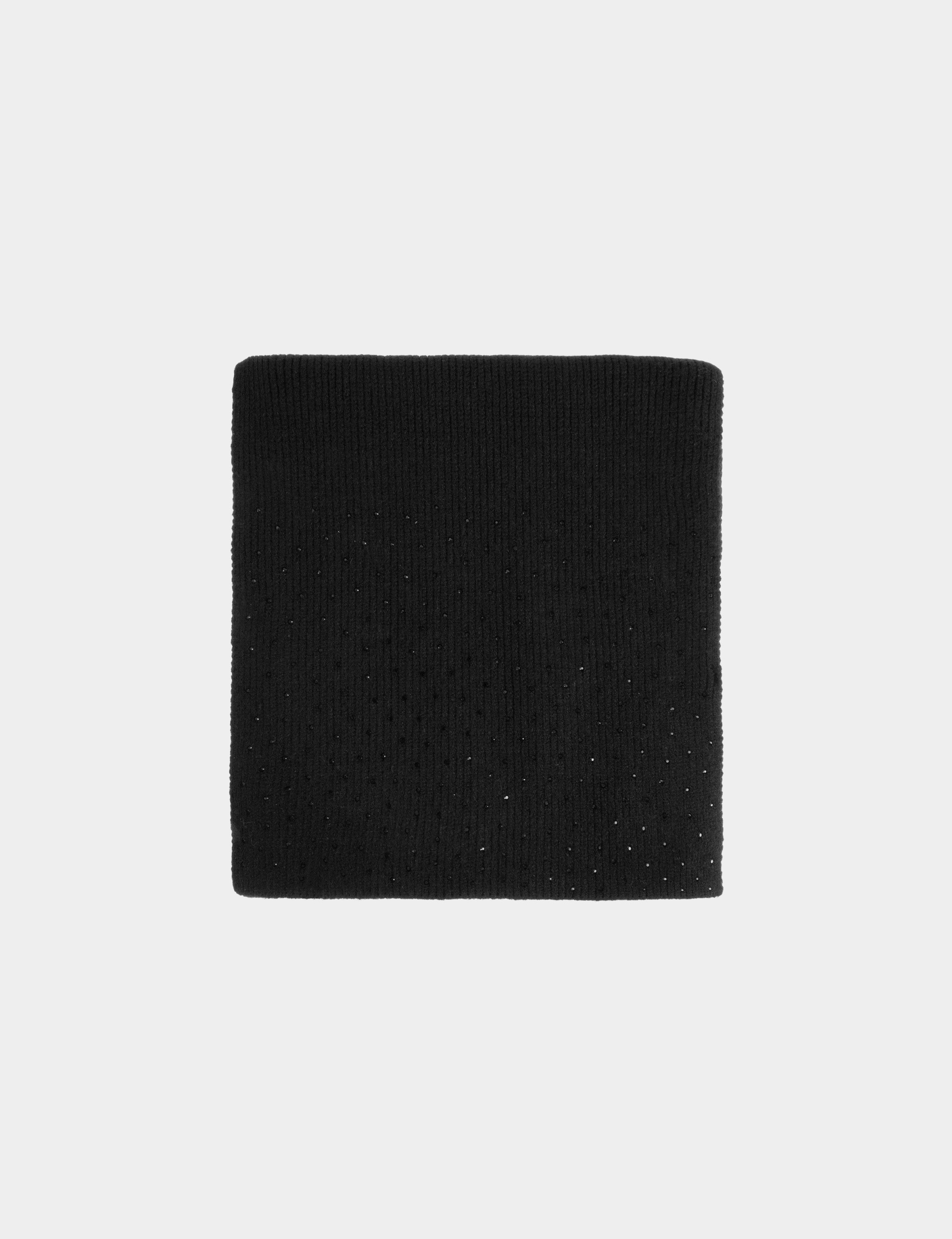 bufanda con strass negro mujer Bufanda con strass negro mujer
