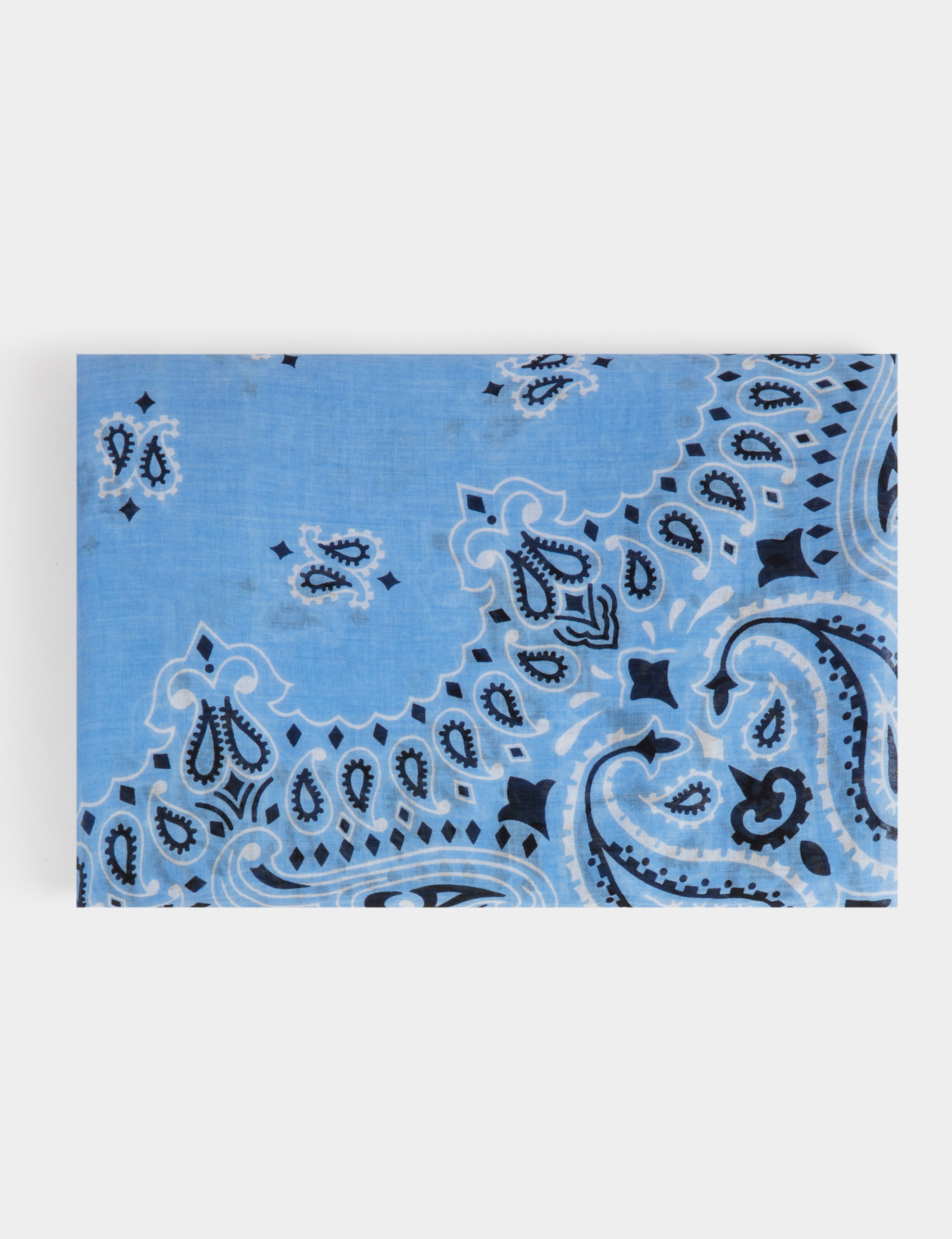 Pañuelo estampado bandana azul cielo mujer