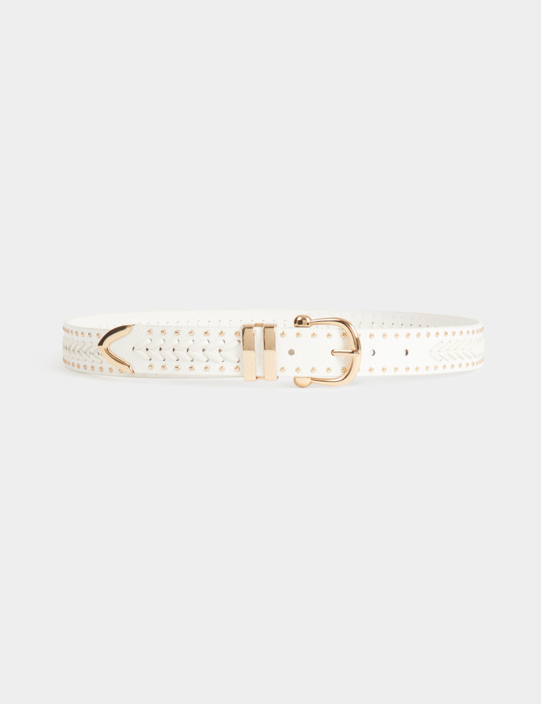cinturon efecto cocodrilo blanco mujer Cinturón efecto cocodrilo blanco mujer