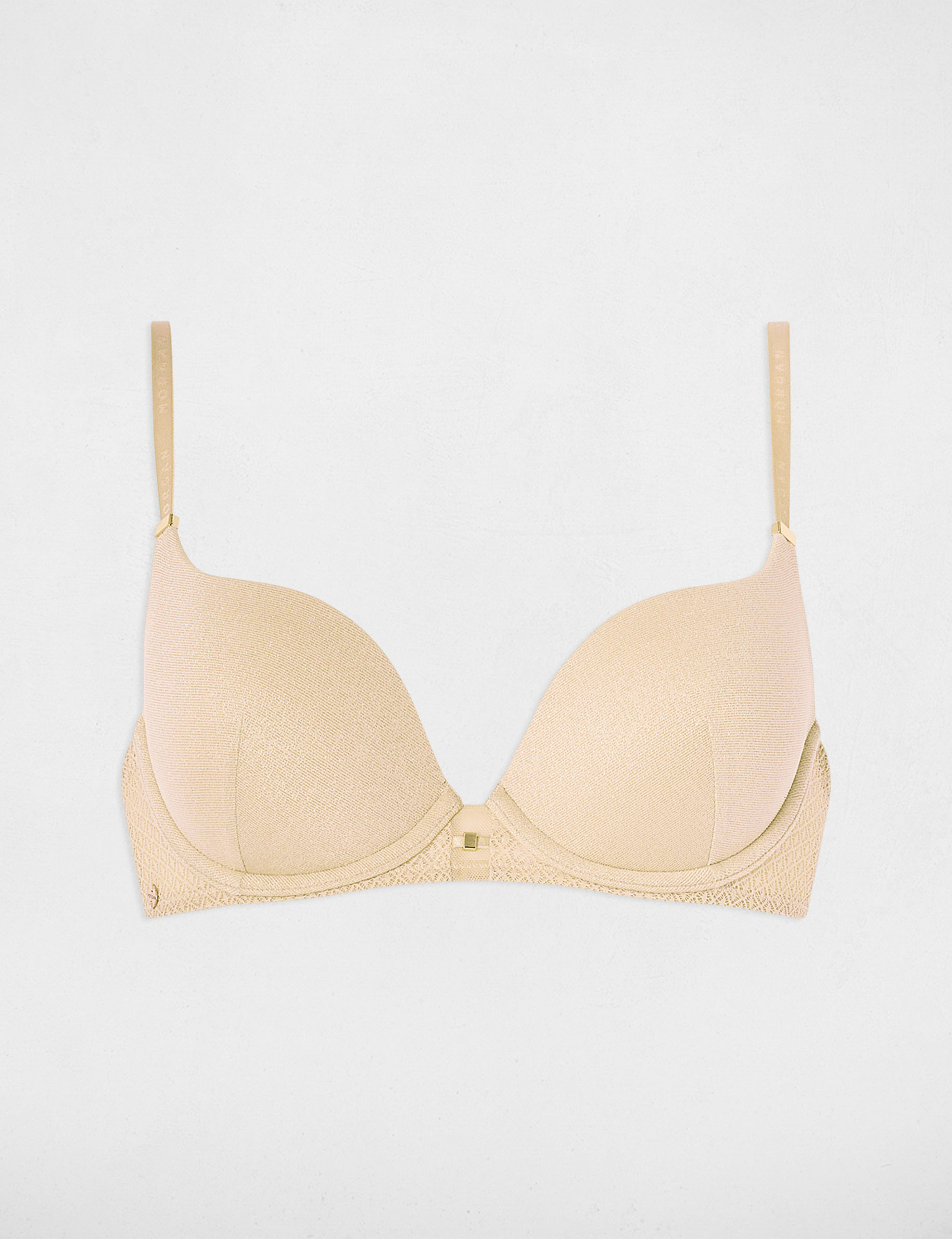 Sujetador con copas beige mujer