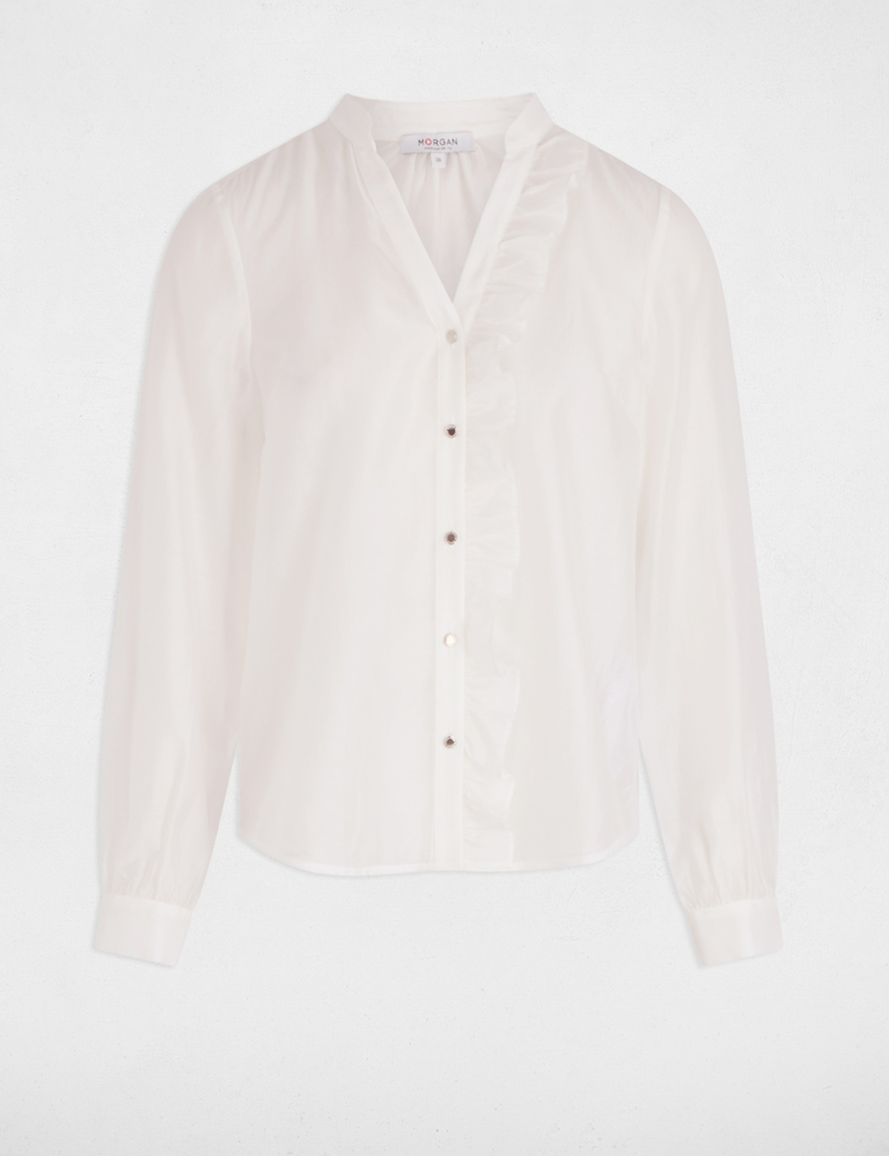 camisa manga larga blanco mujer Camisa manga larga blanco mujer