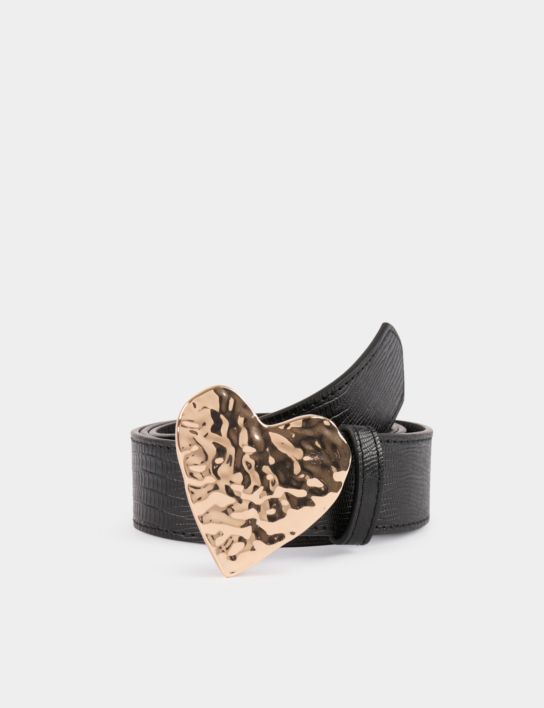 cinturon hebilla de corazon negro mujer Cinturón hebilla de corazón negro mujer