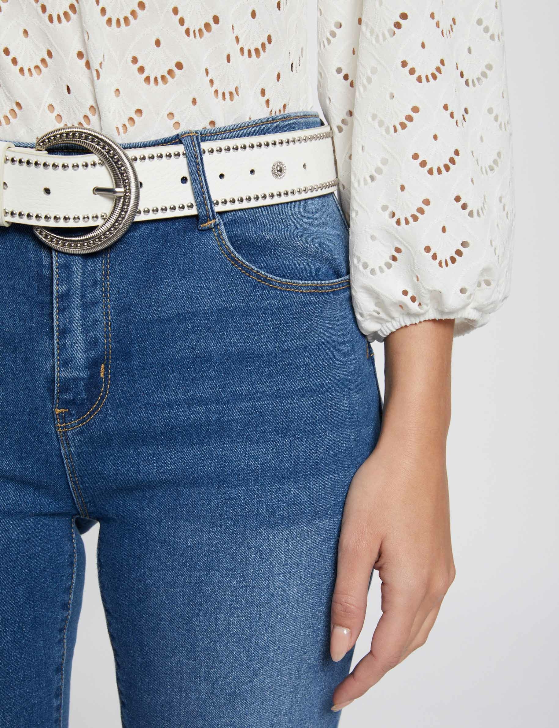 vaquero slim talle estandar denim stone mujer Vaquero slim talle estándar denim stone mujer