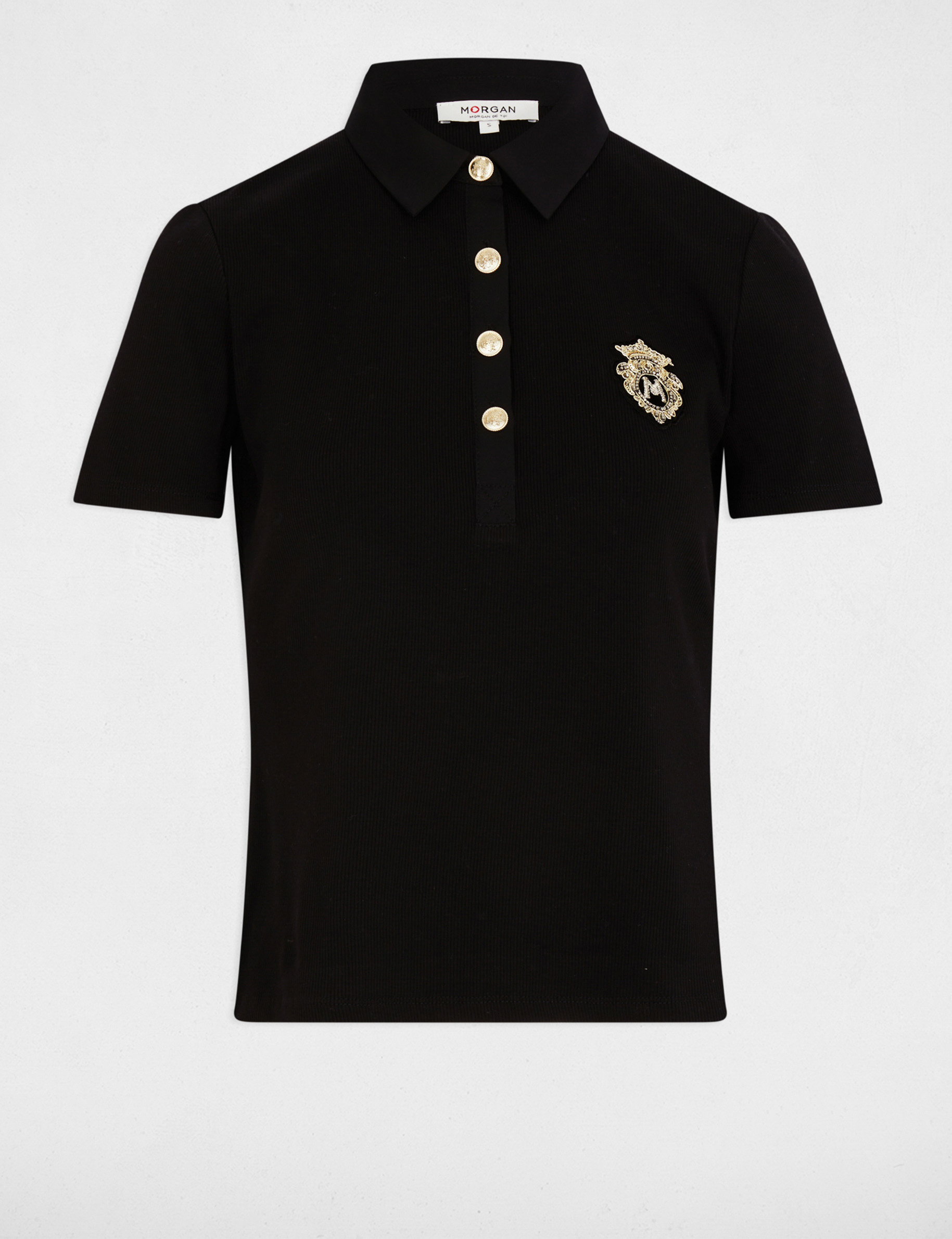 camiseta manga corta negro mujer Camiseta manga corta negro mujer