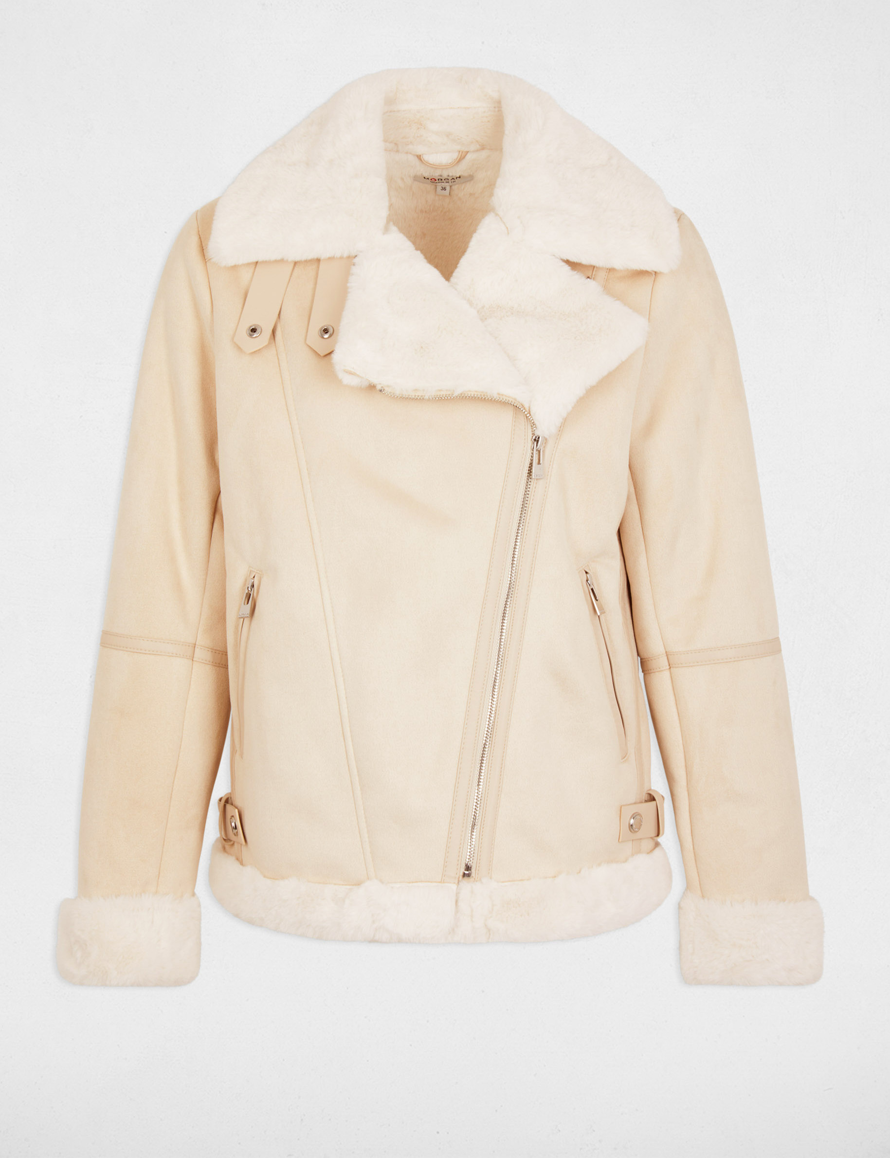 chaqueta de antelina marfil mujer Chaqueta de antelina marfil mujer