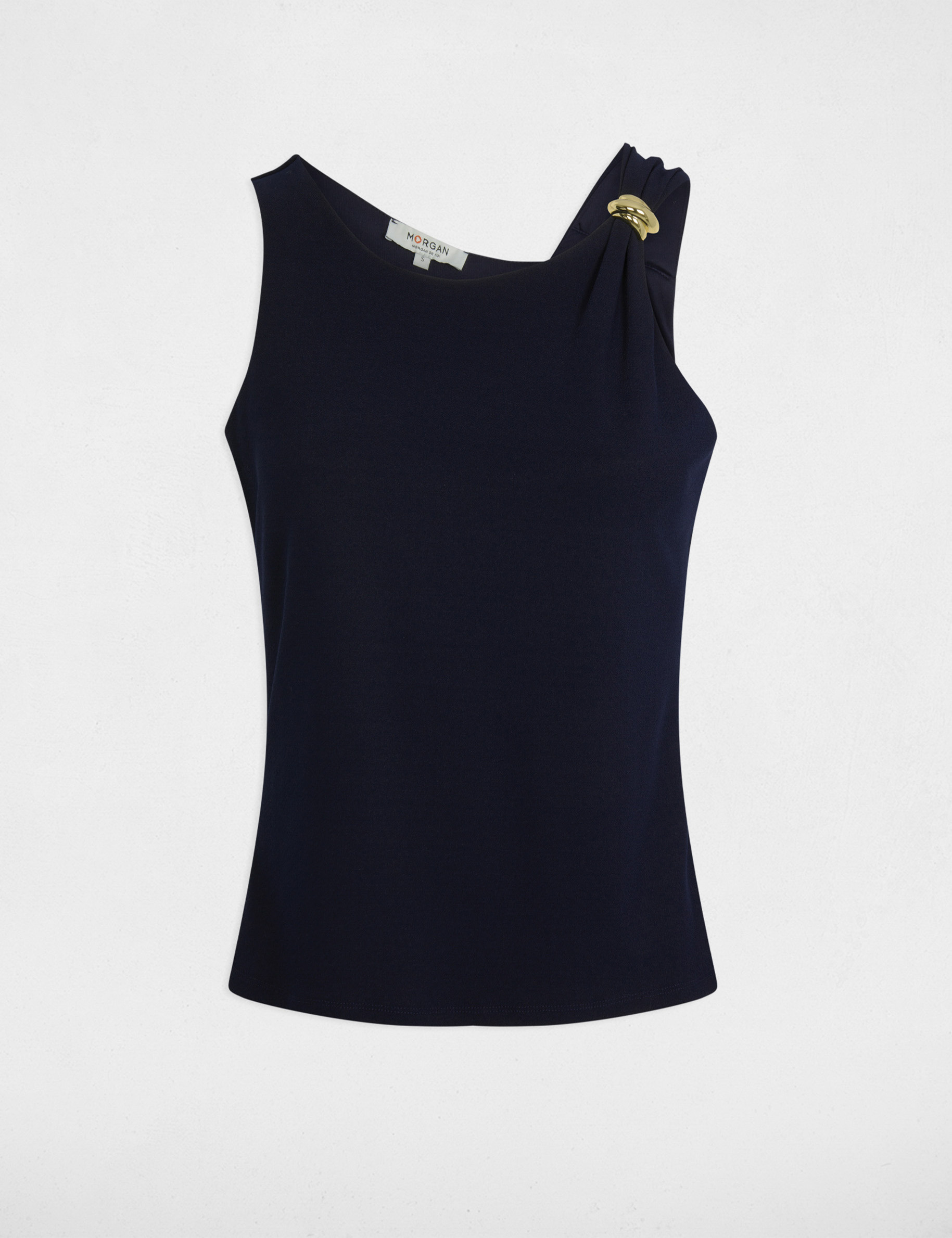 top sin manga azul marino mujer Top sin manga azul marino mujer