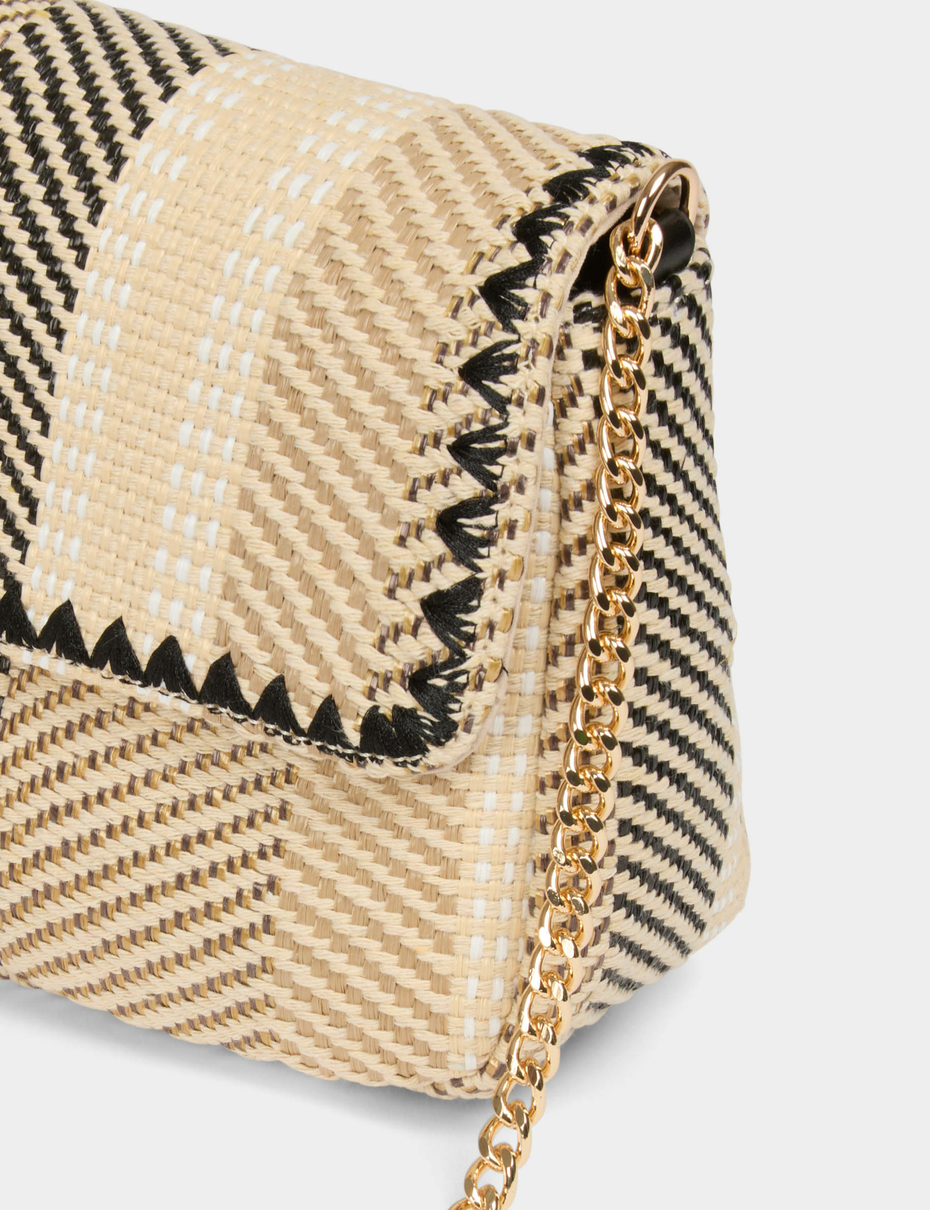 bolso efecto trenzado multicolor mujer Bolso efecto trenzado multicolor mujer