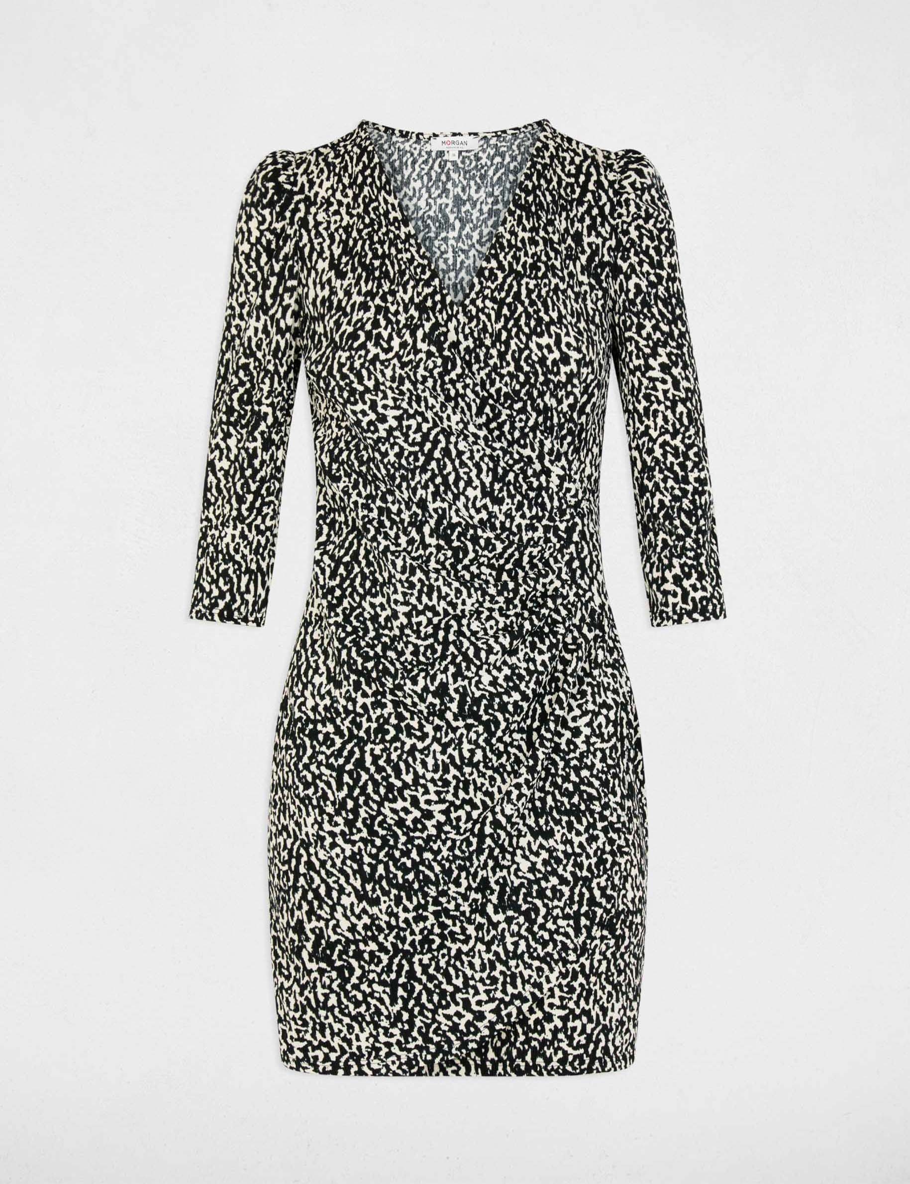 Vestido corto ajustado multicolor mujer