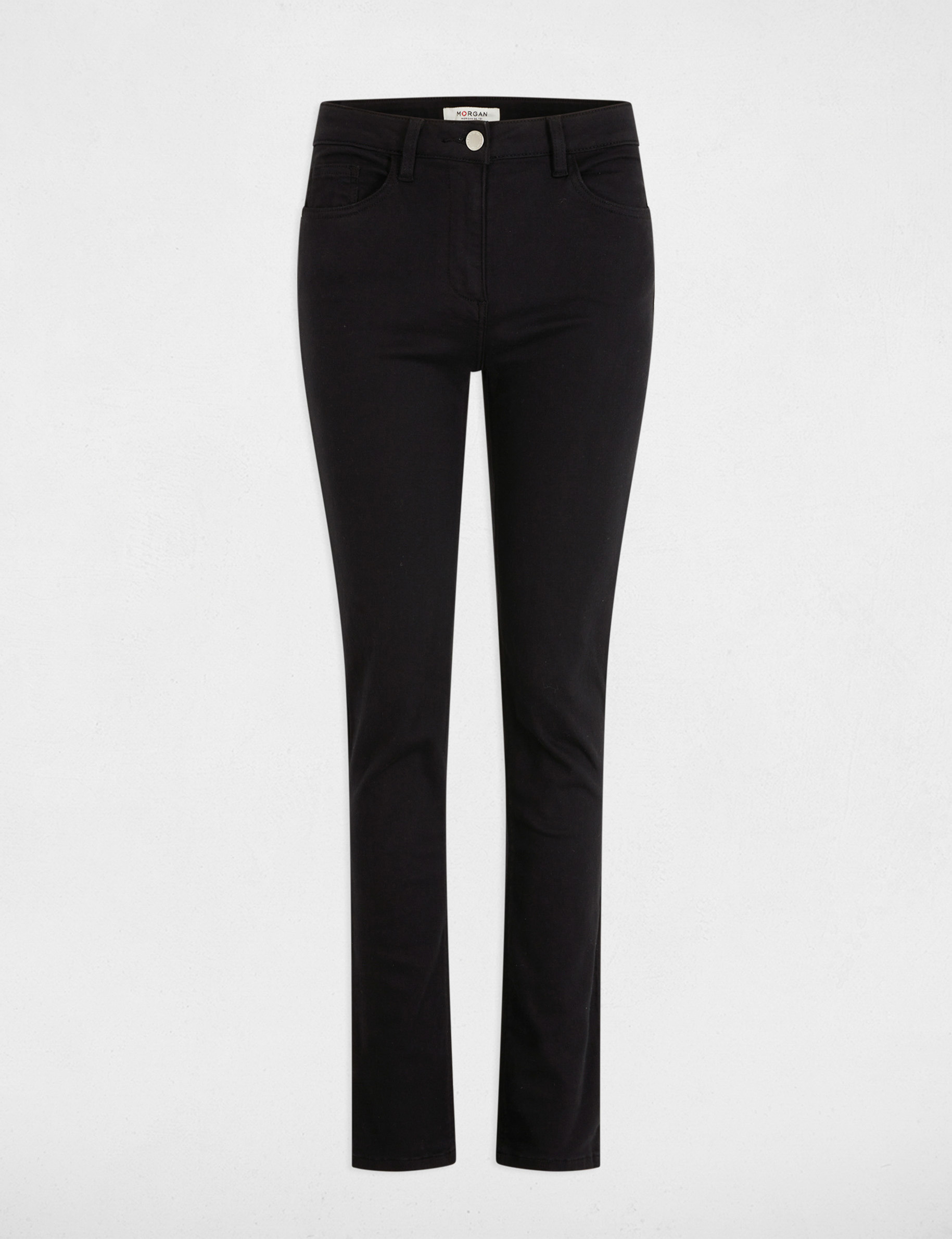 pantalon recto negro mujer Pantalón recto negro mujer