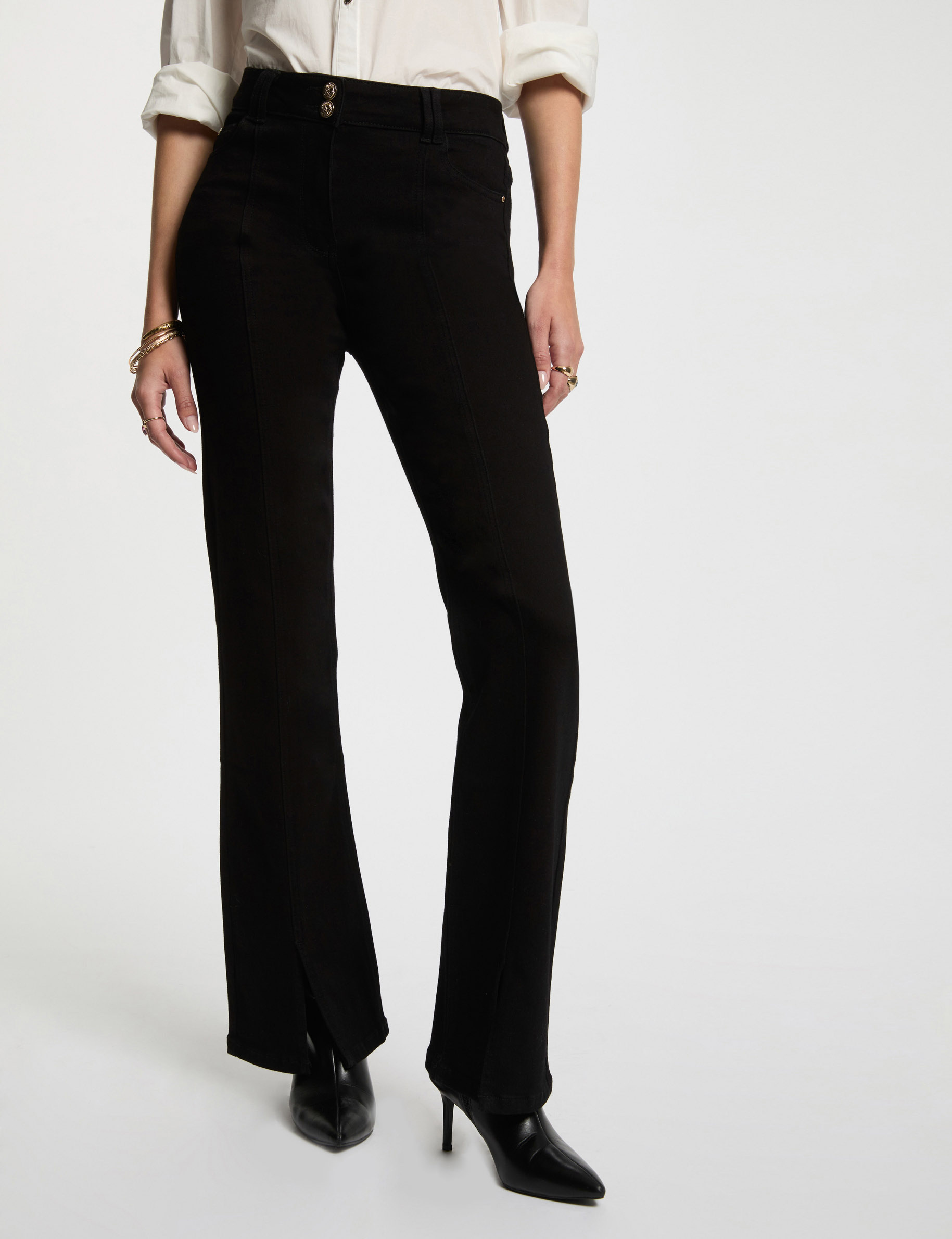 vaquero boot cut negro mujer Vaquero boot-cut negro mujer