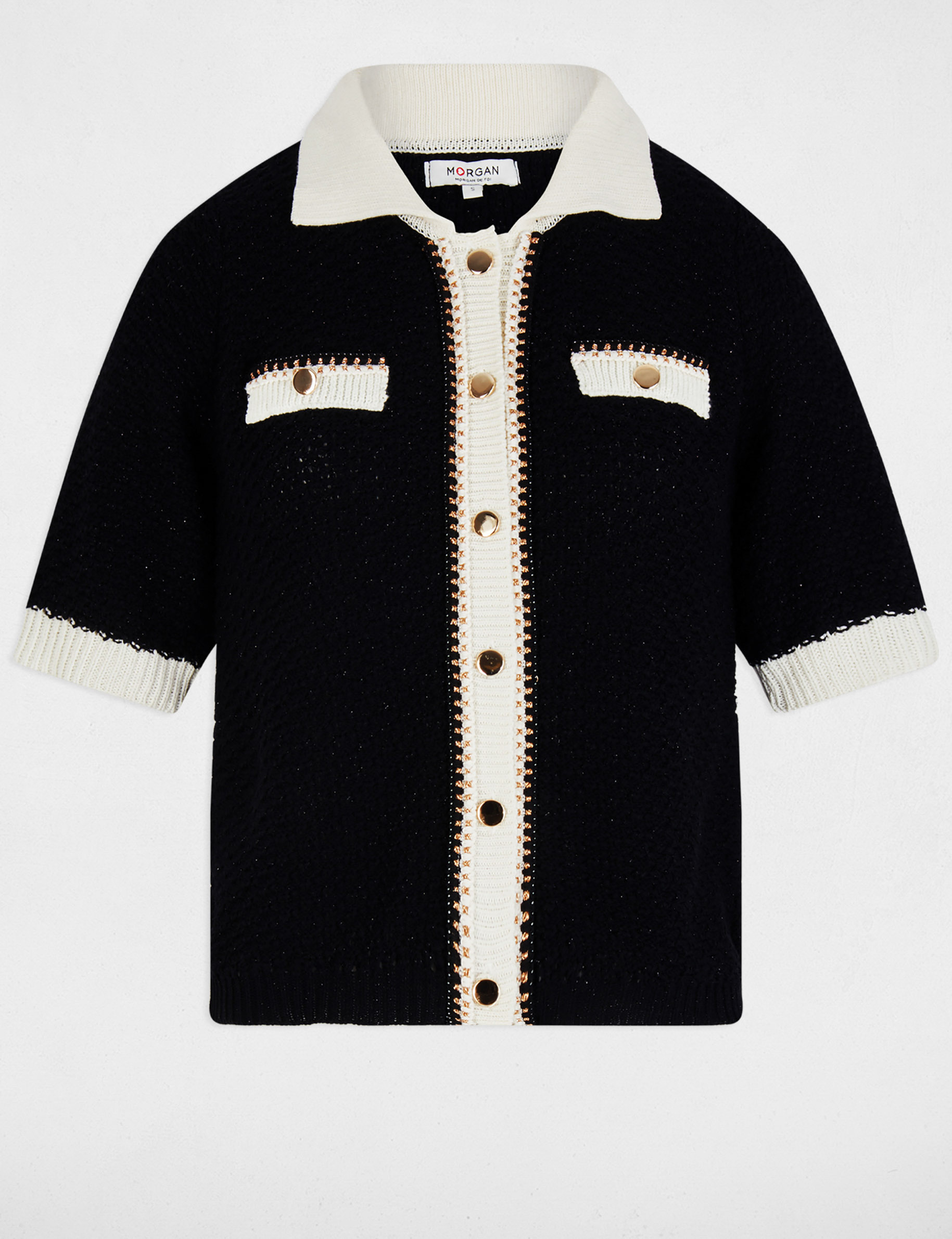 cardigan cuello de solapa negro mujer Cárdigan cuello de solapa negro mujer