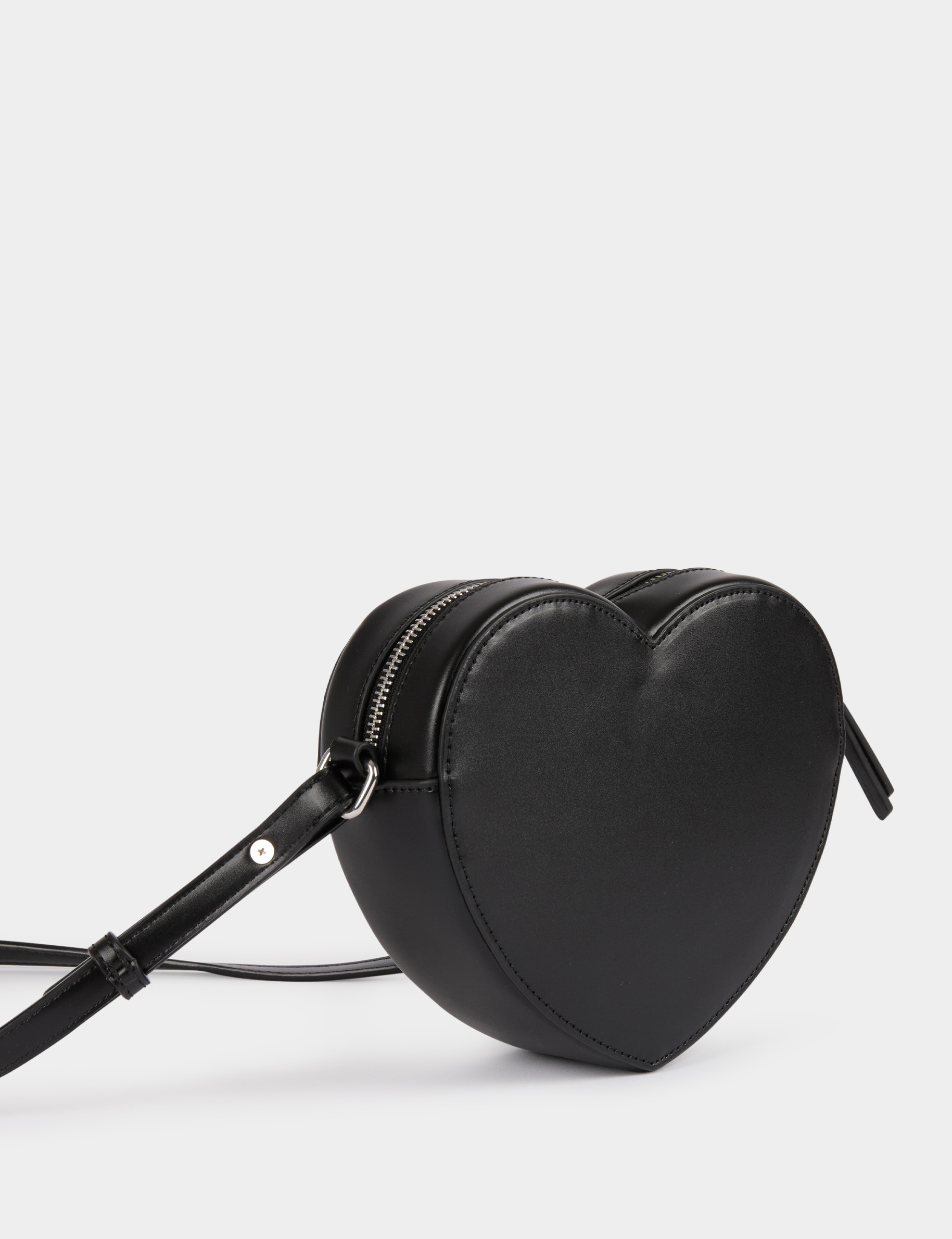 bolso forma de corazon negro mujer Bolso forma de corazon negro mujer