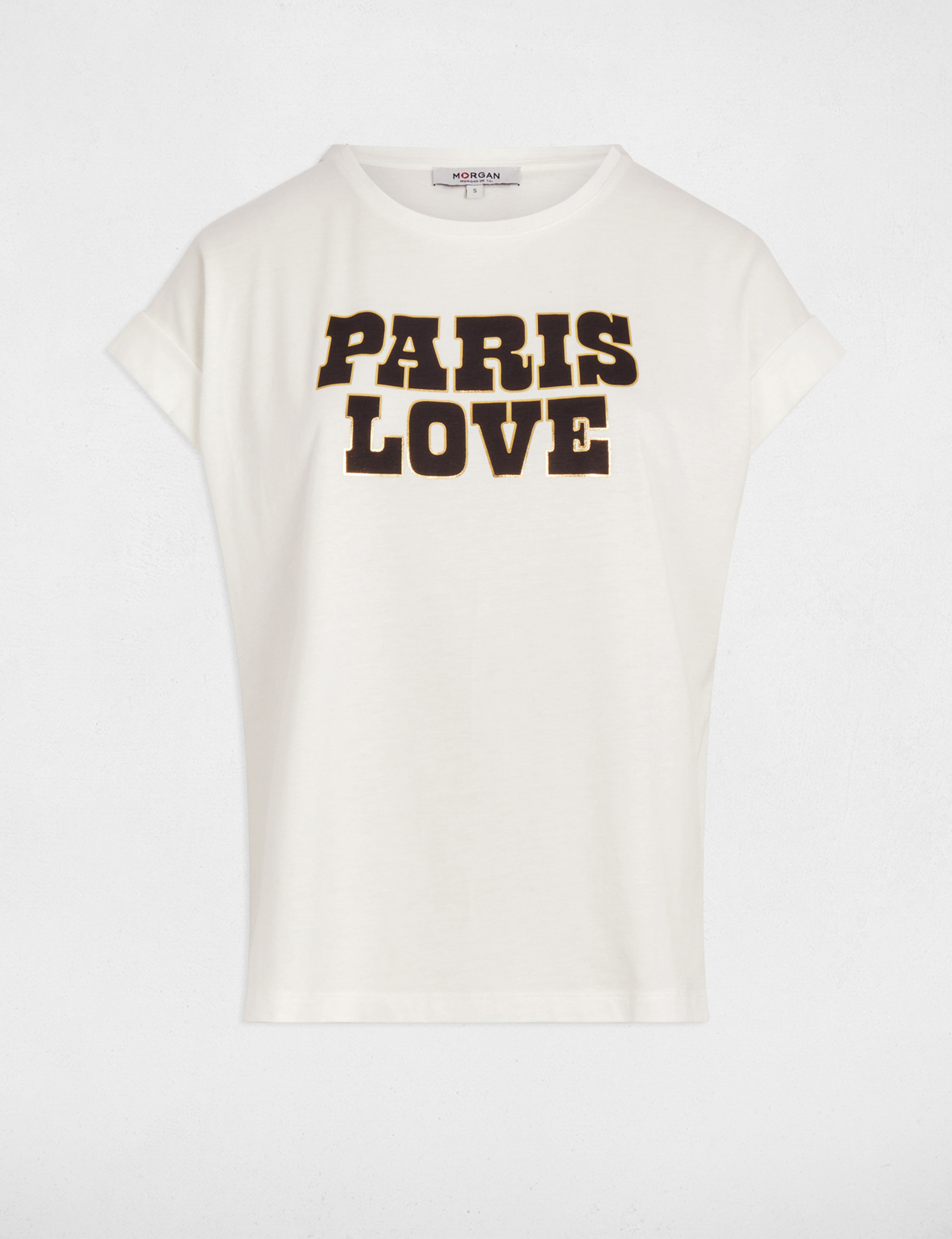 camiseta con mensaje blanco mujer Camiseta con mensaje blanco mujer