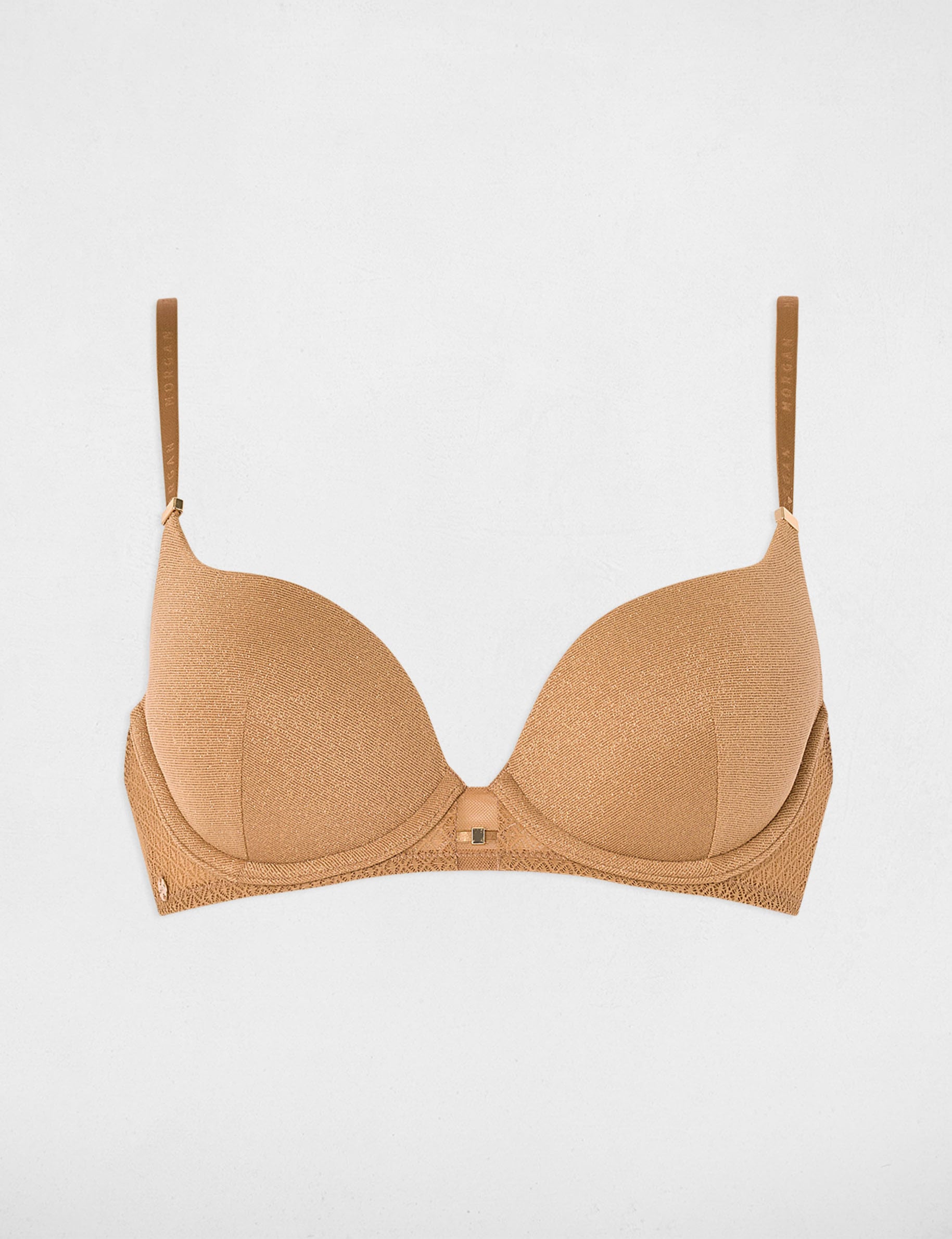 Sujetador con copas amarillo oro mujer
