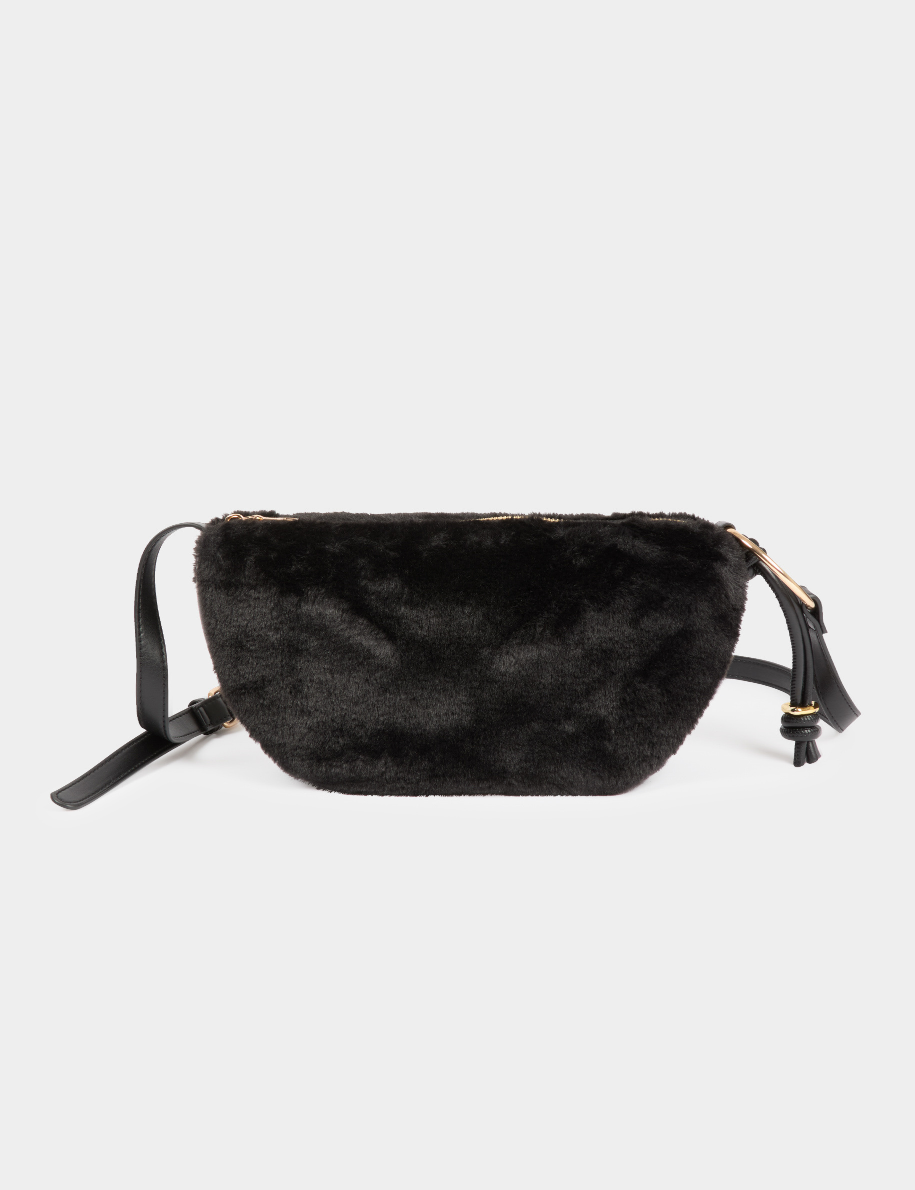 Bolso media luna negro mujer