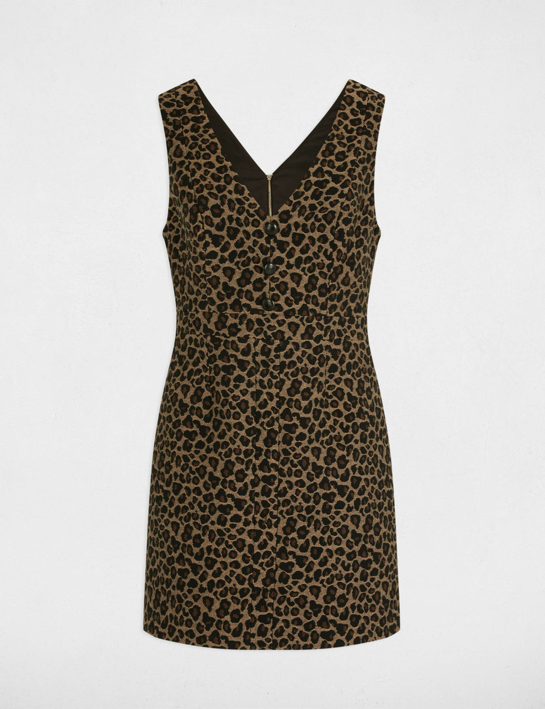 vestido corto evase estampado multicolor mujer Vestido corto evasé estampado multicolor mujer