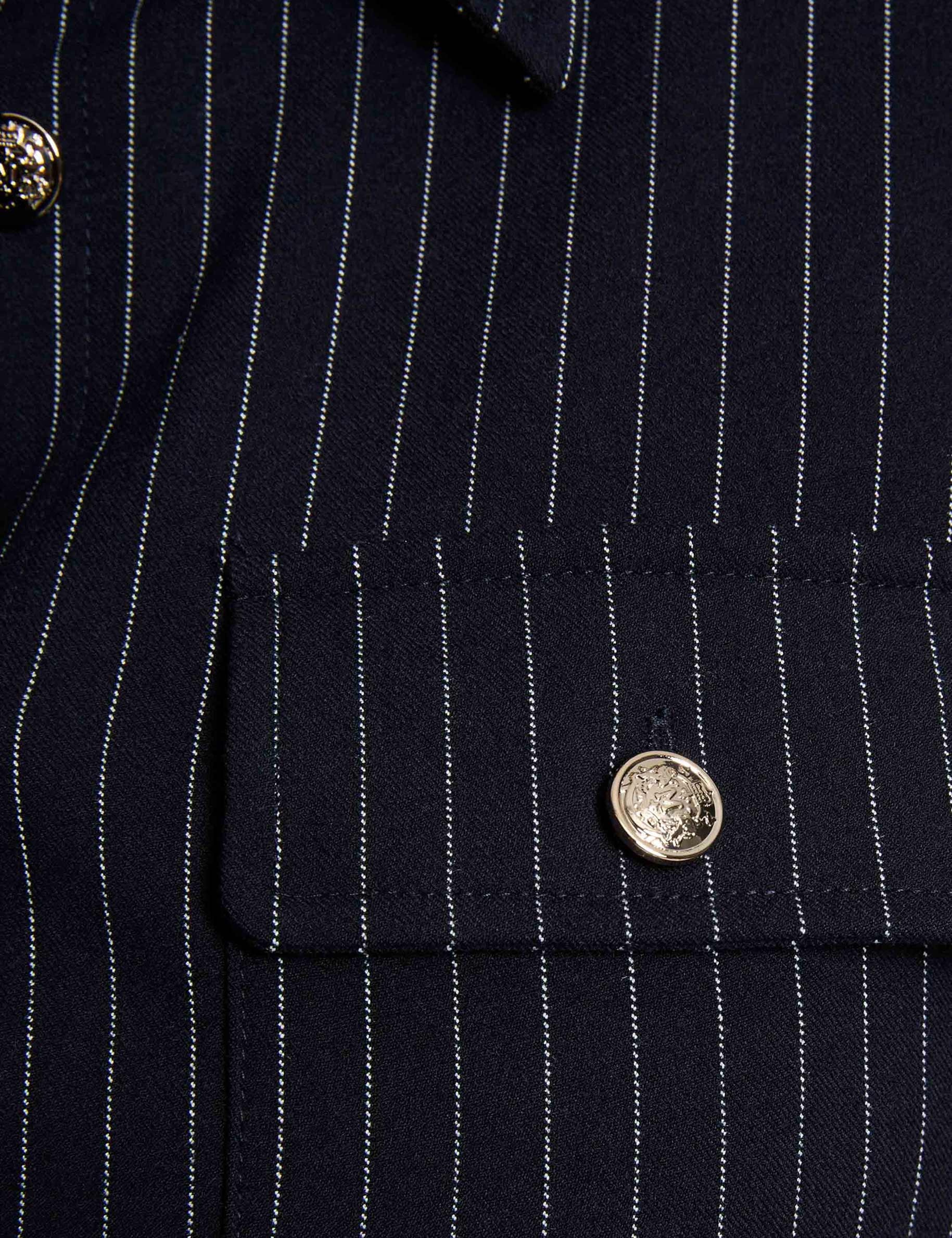 Vestido corto ajustado azul marino mujer