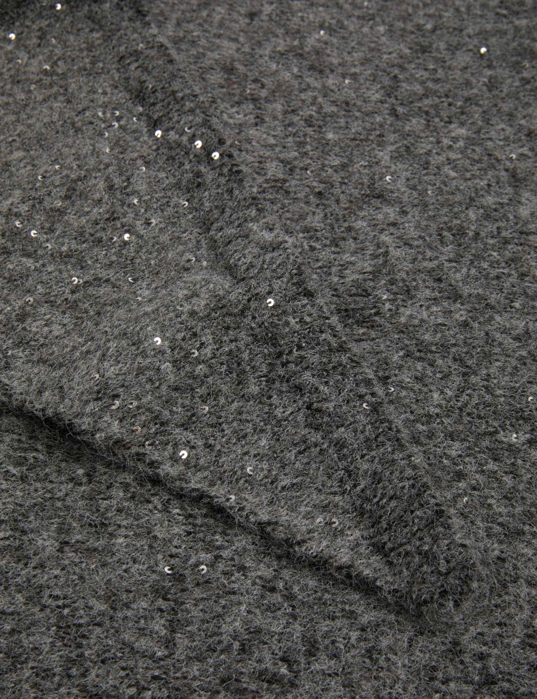 Pa&ntilde;uelo triangular gris moyen mujer