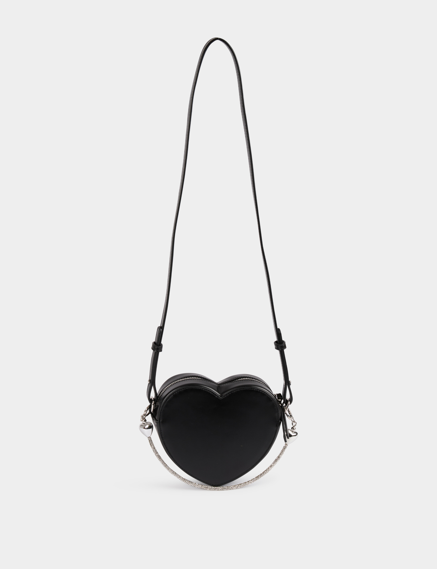 bolso forma de corazon negro mujer Bolso forma de corazon negro mujer