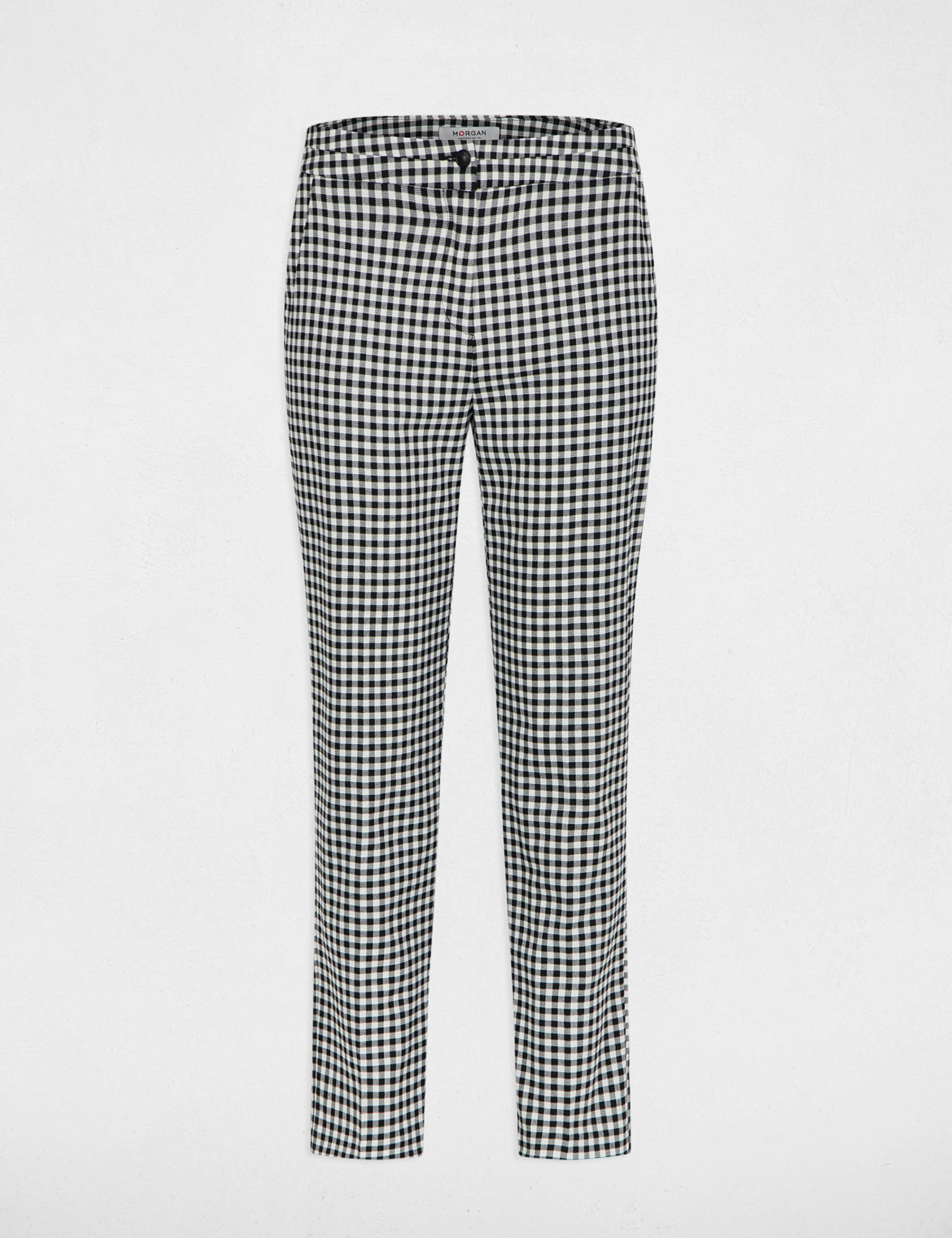 Pantal&oacute;n slim 7/8 negro mujer