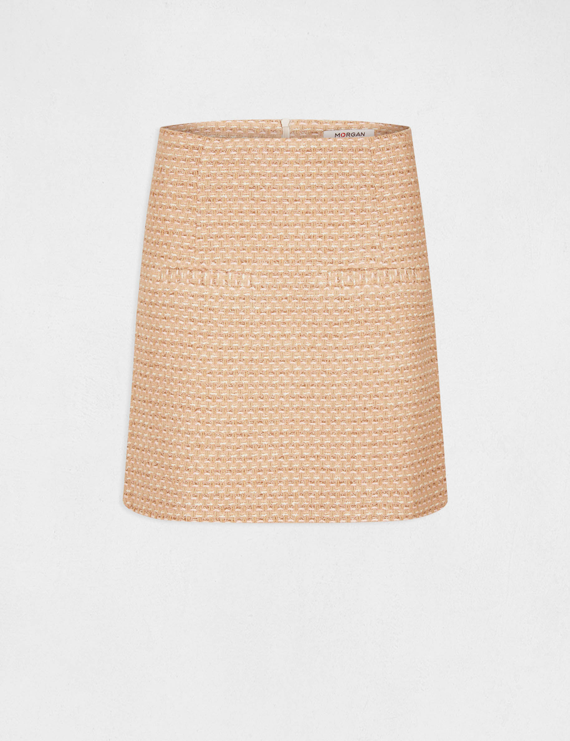 Falda recta talle alto multicolor mujer Falda recta talle alto multicolor mujer