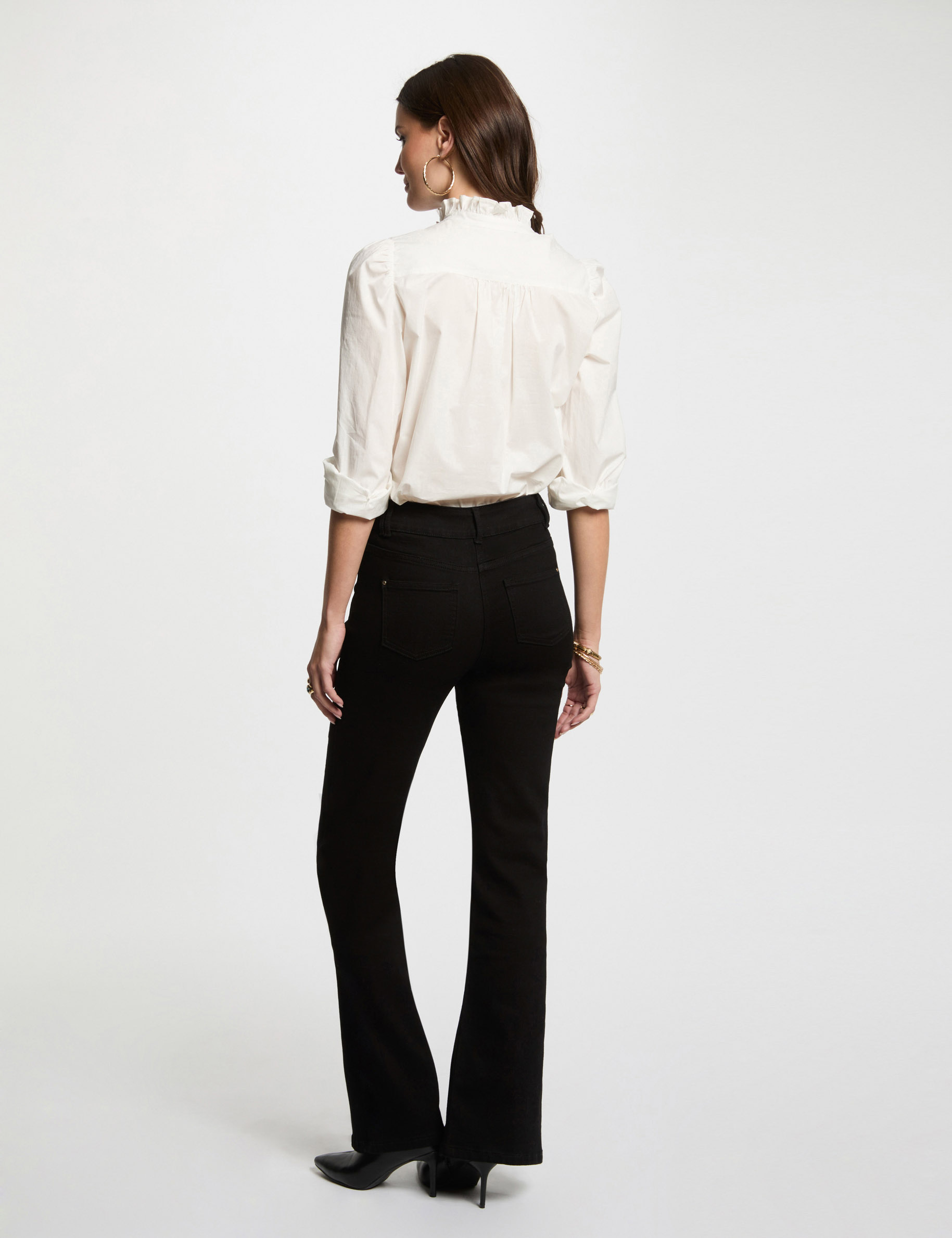 vaquero boot cut negro mujer Vaquero boot-cut negro mujer
