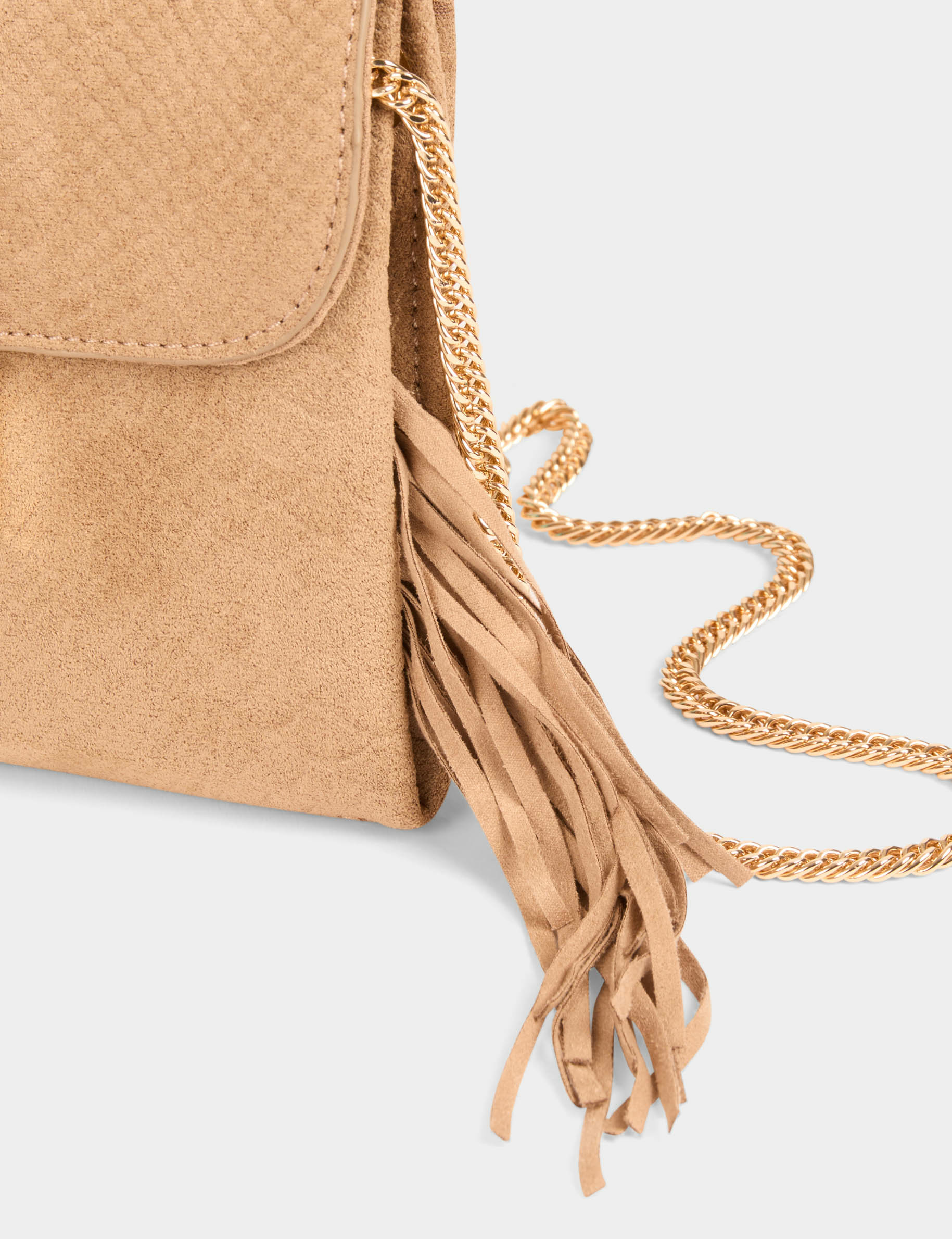 bolso cartera de mano flecos arena mujer Bolso cartera de mano flecos arena mujer