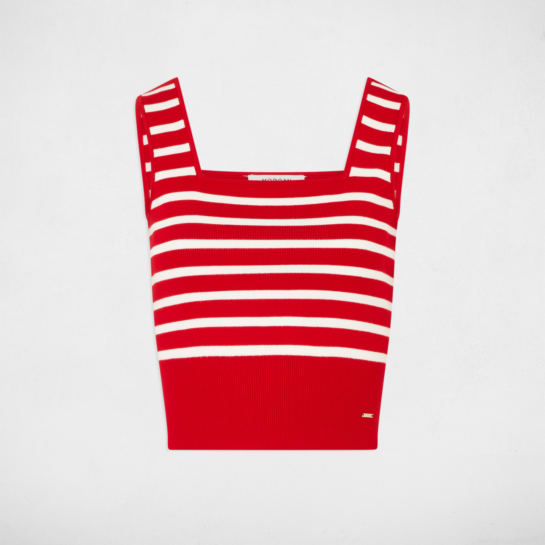 top punto tirantes anchos rojo mujer Top punto tirantes anchos rojo mujer