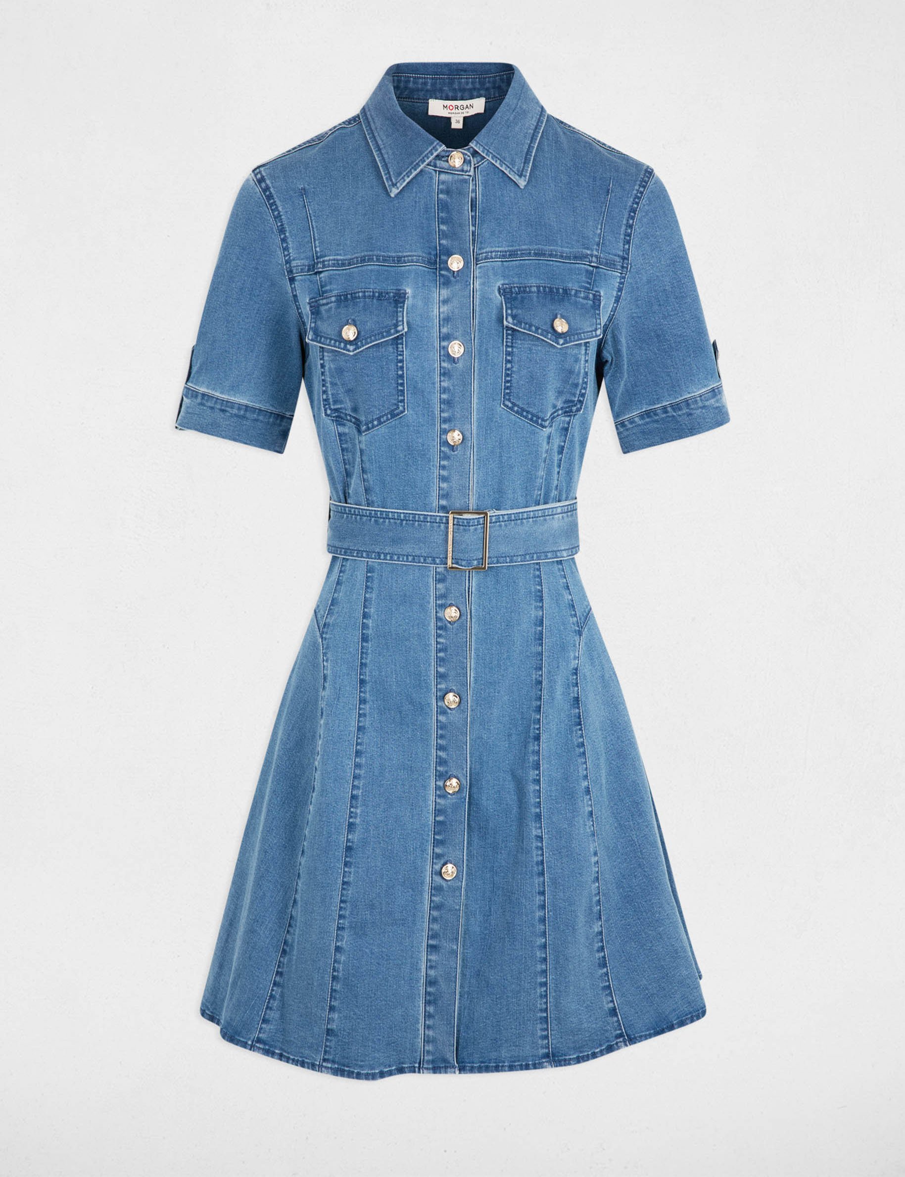 vestido corto vaquero denim stone mujer Vestido corto vaquero denim stone mujer