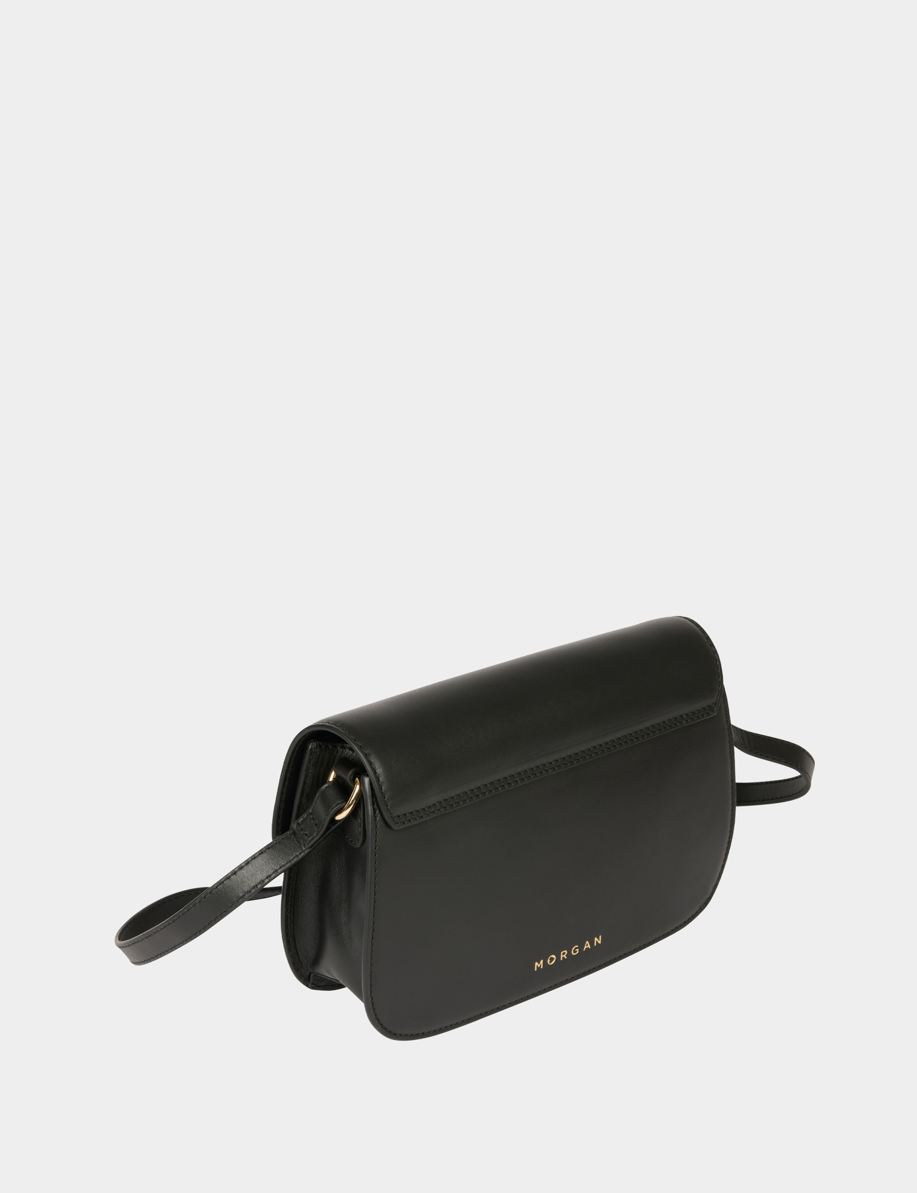 Bolso caja bandolera negro mujer