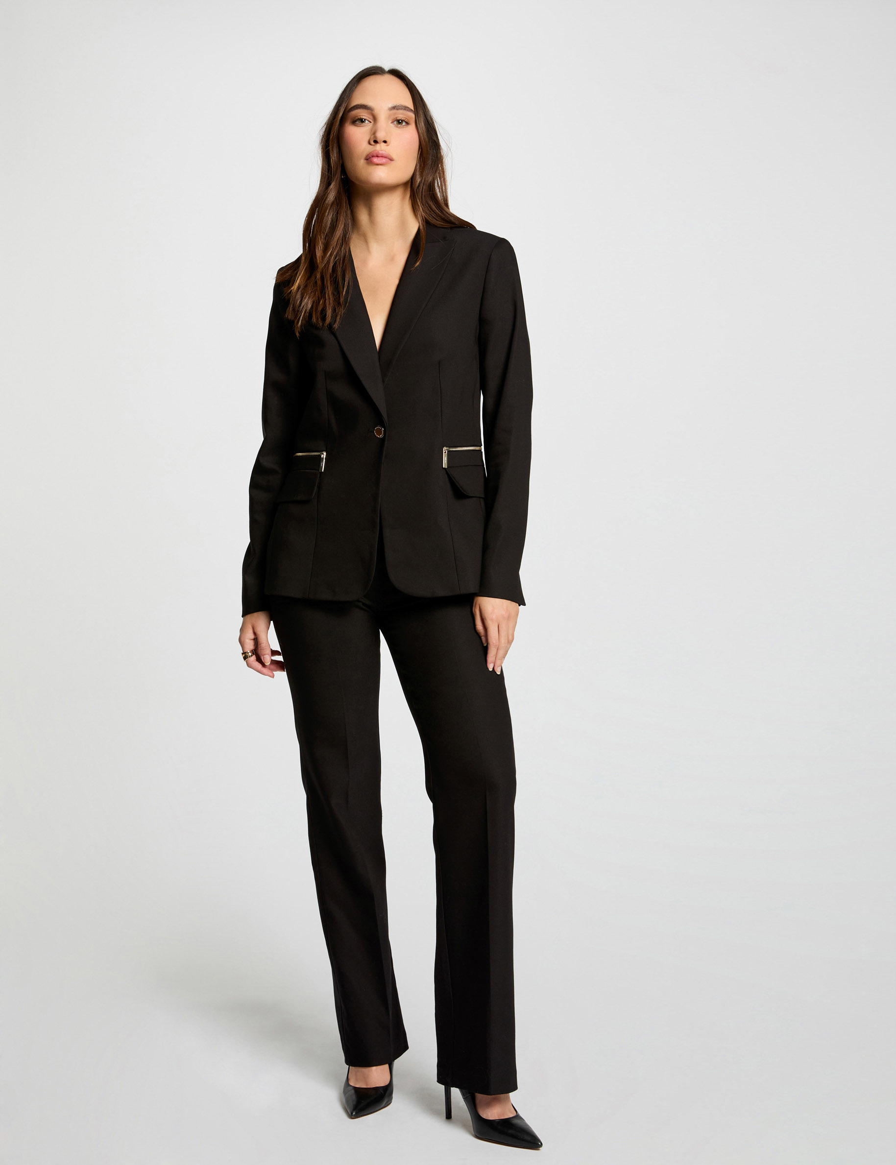 chaqueta detalles cremallera negro mujer Chaqueta detalles cremallera negro mujer