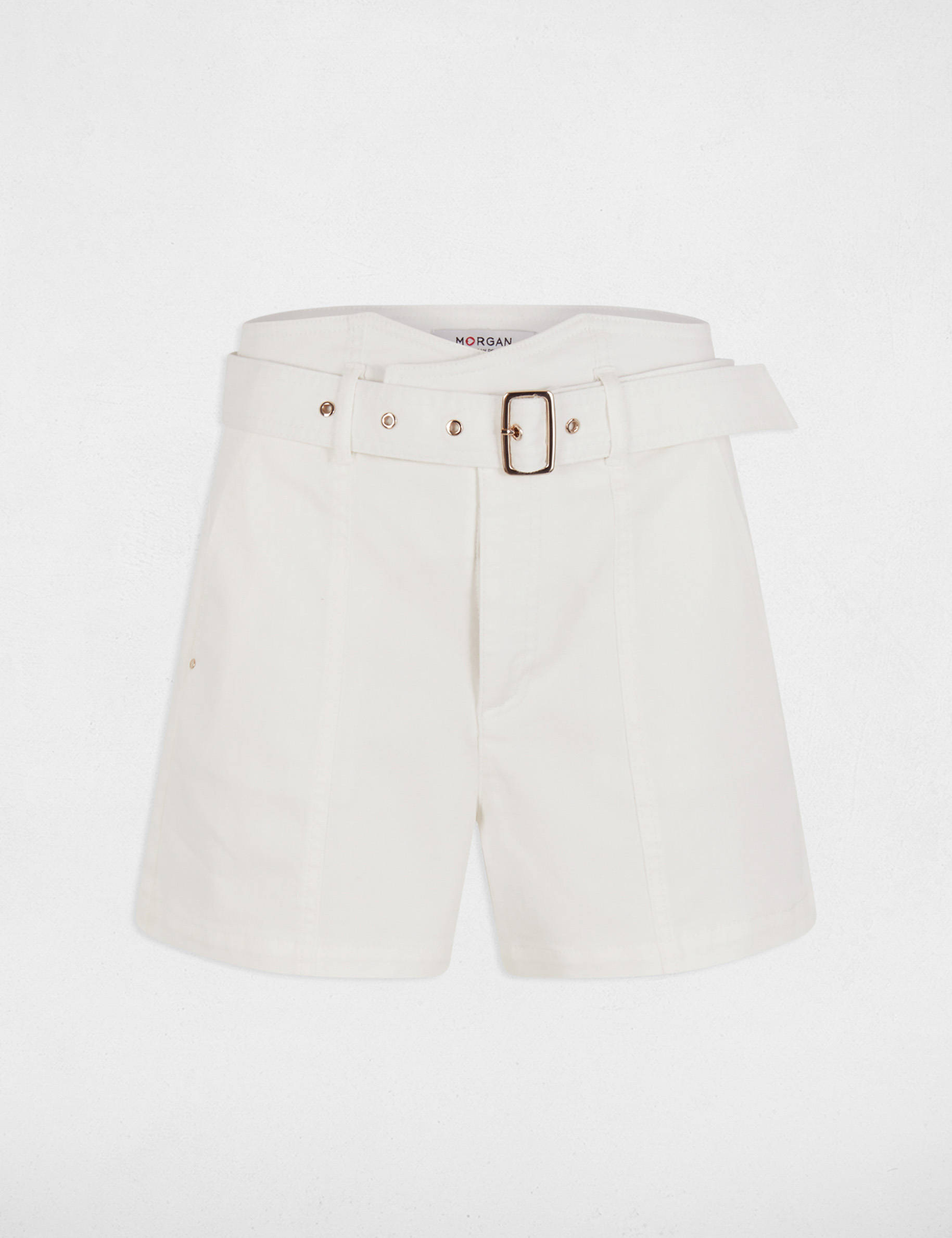 short vaquero cinturon blanco mujer Short vaquero cinturón blanco mujer