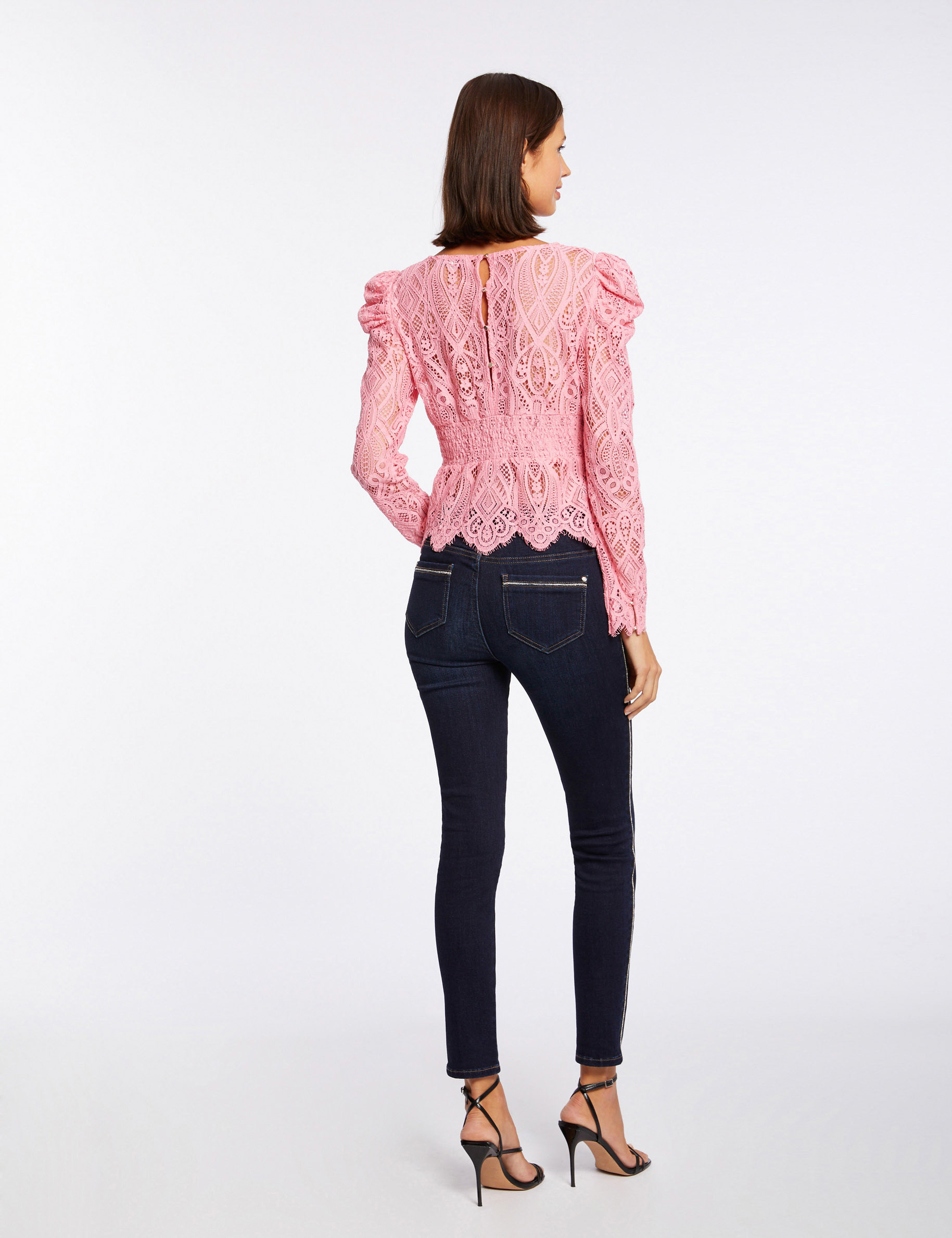 Camiseta manga larga con encaje mujer Camiseta manga larga con encaje mujer
