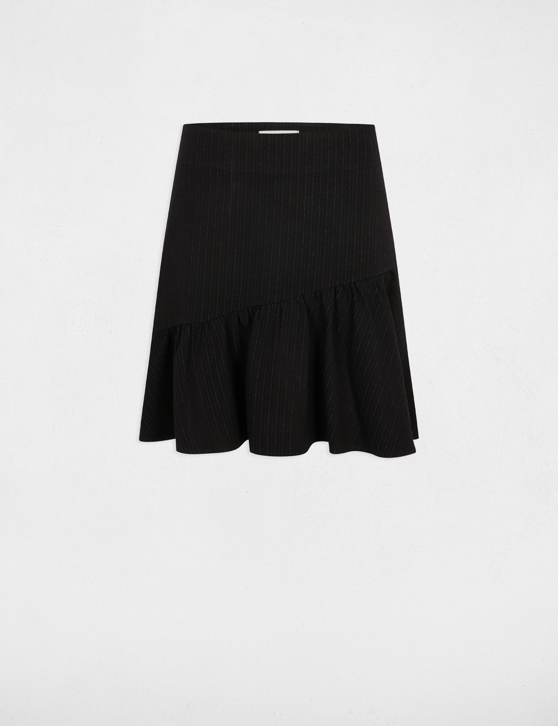 falda corta con rayas negro mujer Falda corta con rayas negro mujer