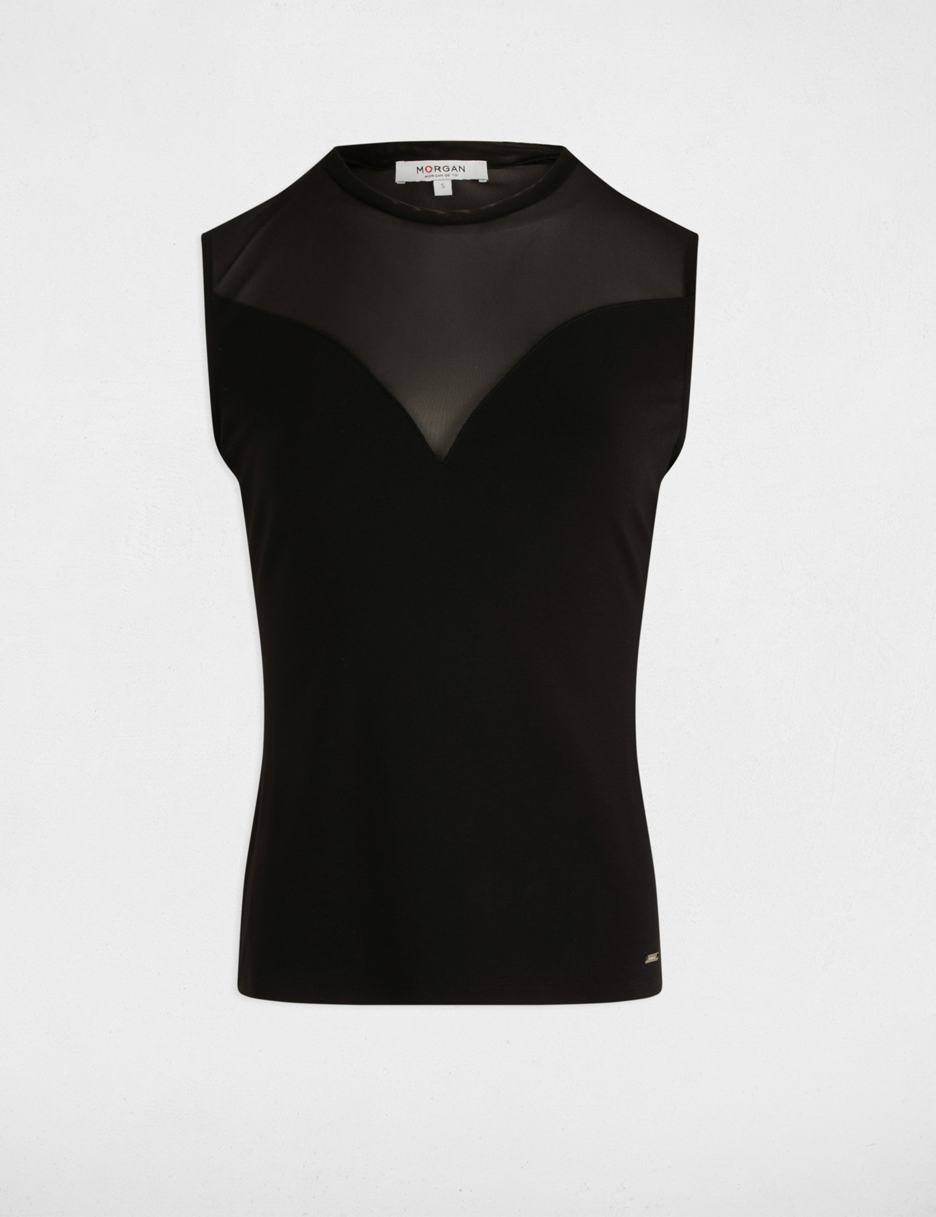 top sin manga negro mujer Top sin manga negro mujer
