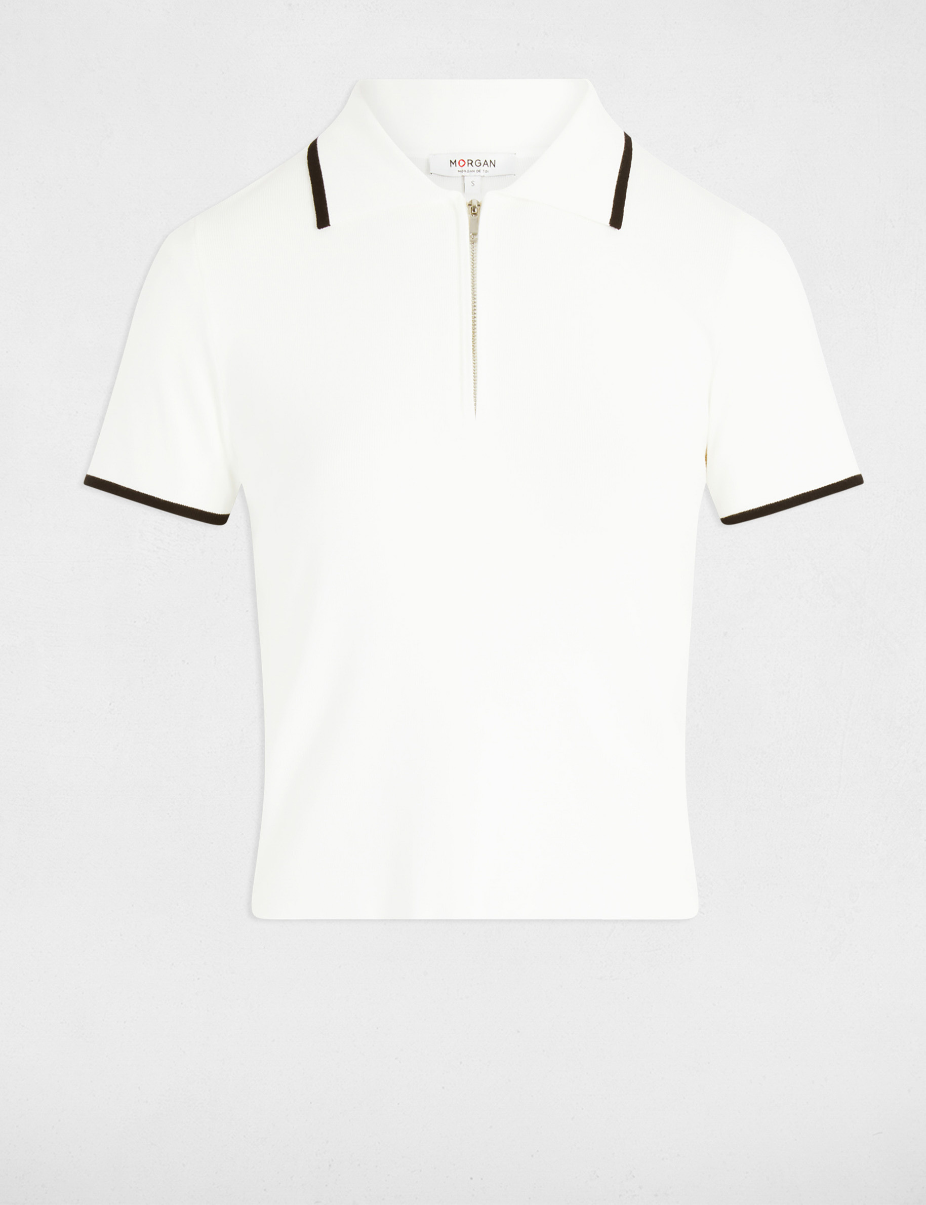 jersey manga corta blanco mujer Jersey manga corta blanco mujer