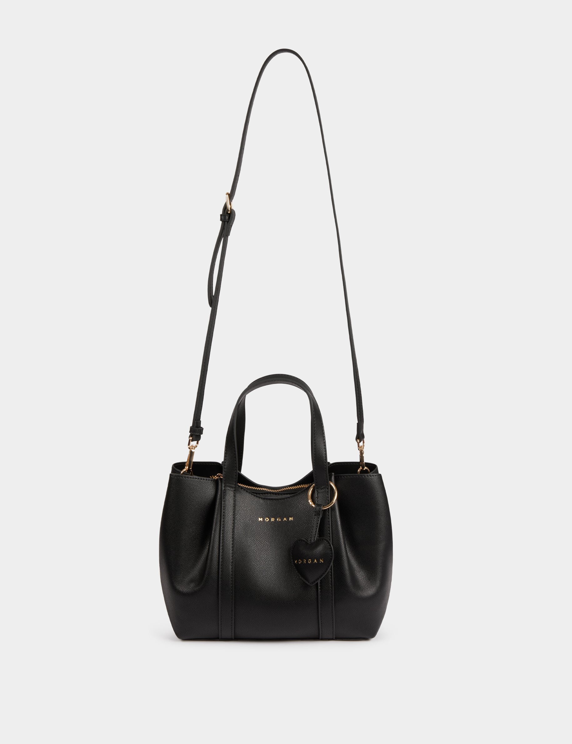 Bolso tote de piel sint&eacute;tica negro mujer