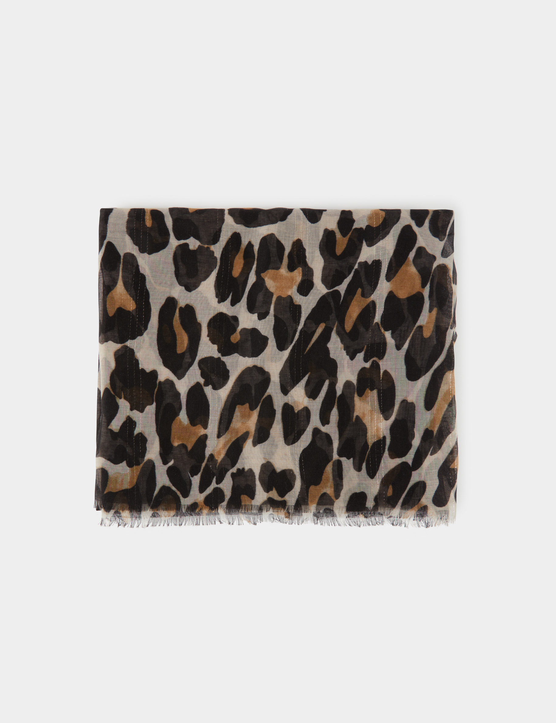 fular estampado animal marron mujer Fular estampado animal marrón mujer