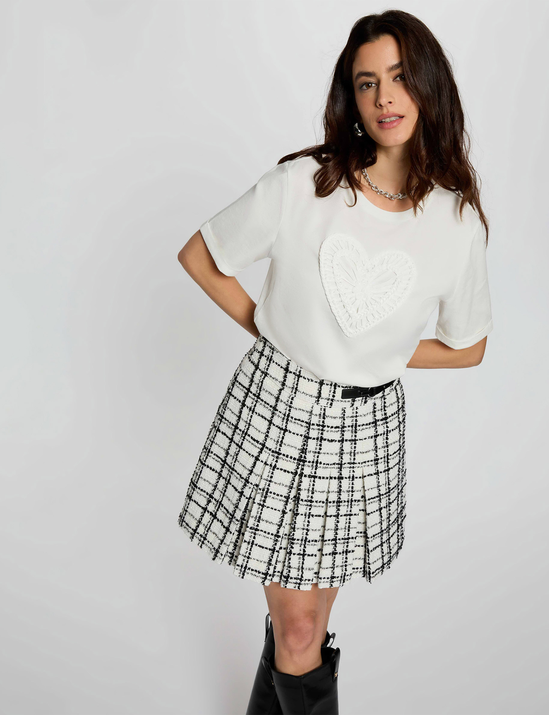 Falda corta evas&eacute; multicolor mujer