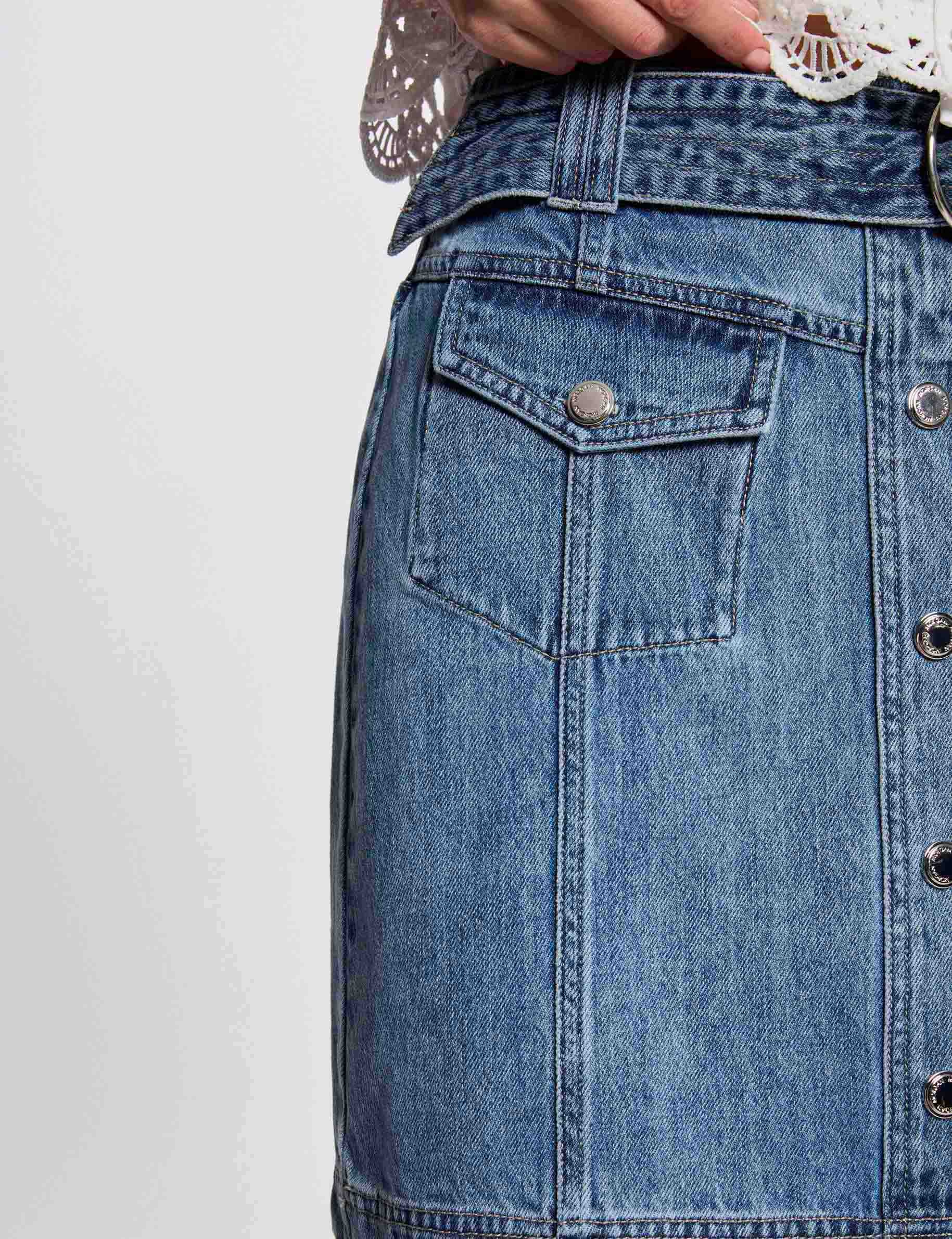 falda vaquero corta denim stone mujer Falda vaquero corta denim stone mujer