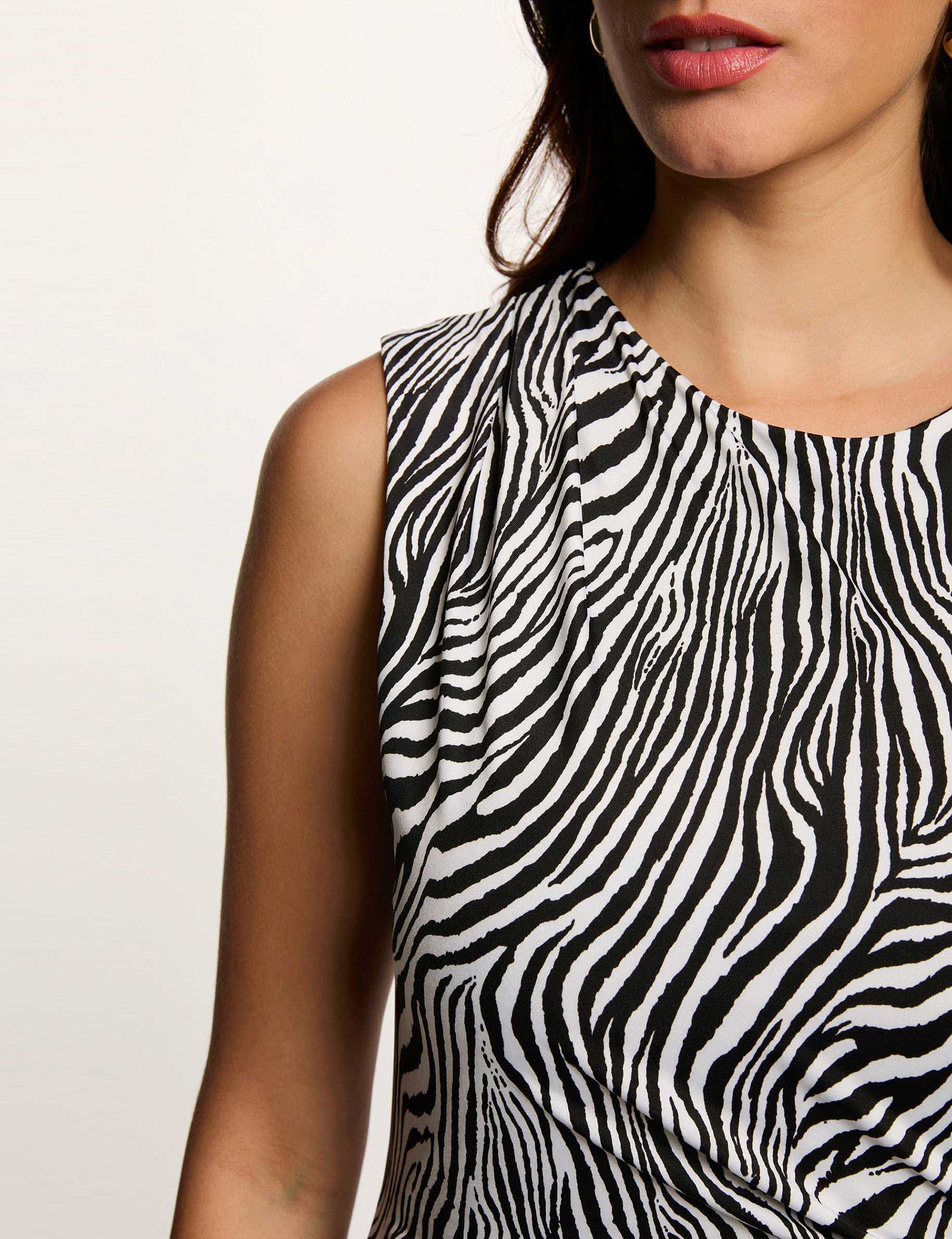 Vestido largo sin mangas multicolor mujer