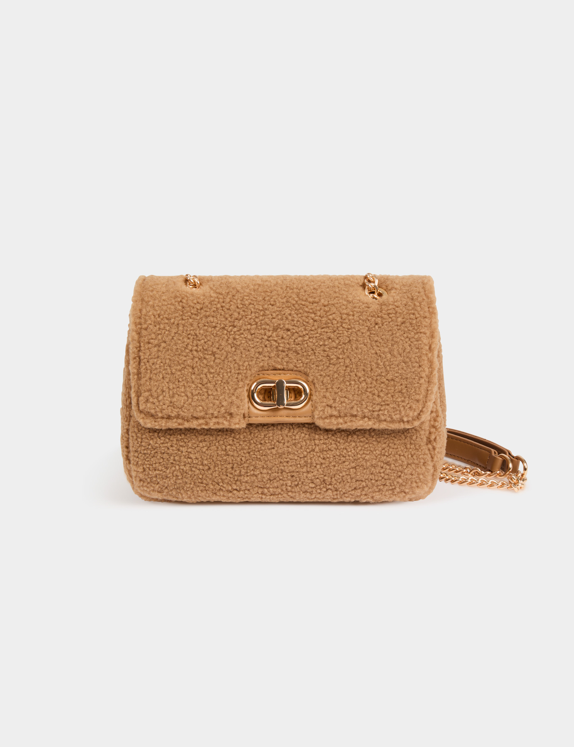 Bolso bandolera suave c&aacute;mel mujer