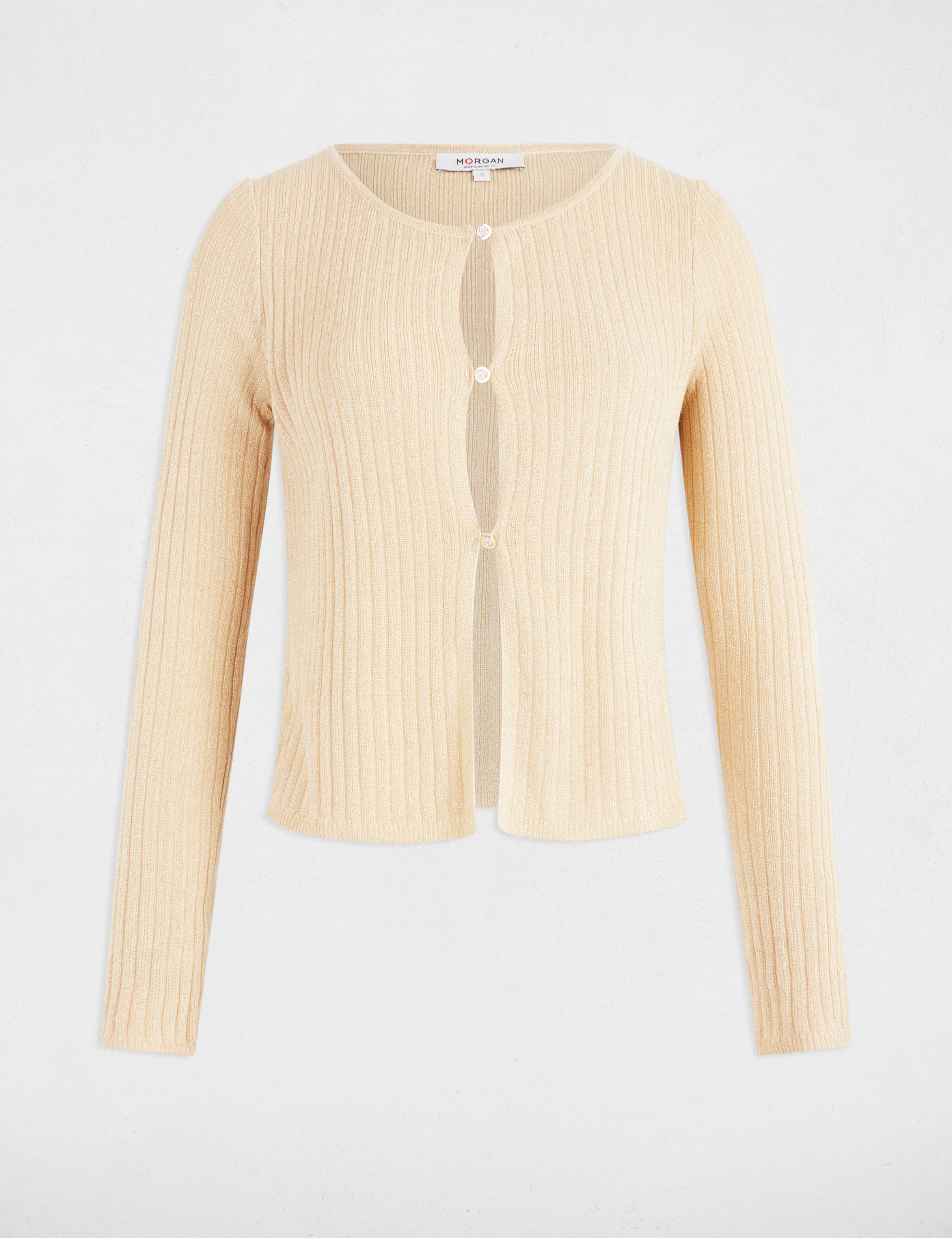 cardigan manga larga amarillo oro mujer Cárdigan manga larga amarillo oro mujer