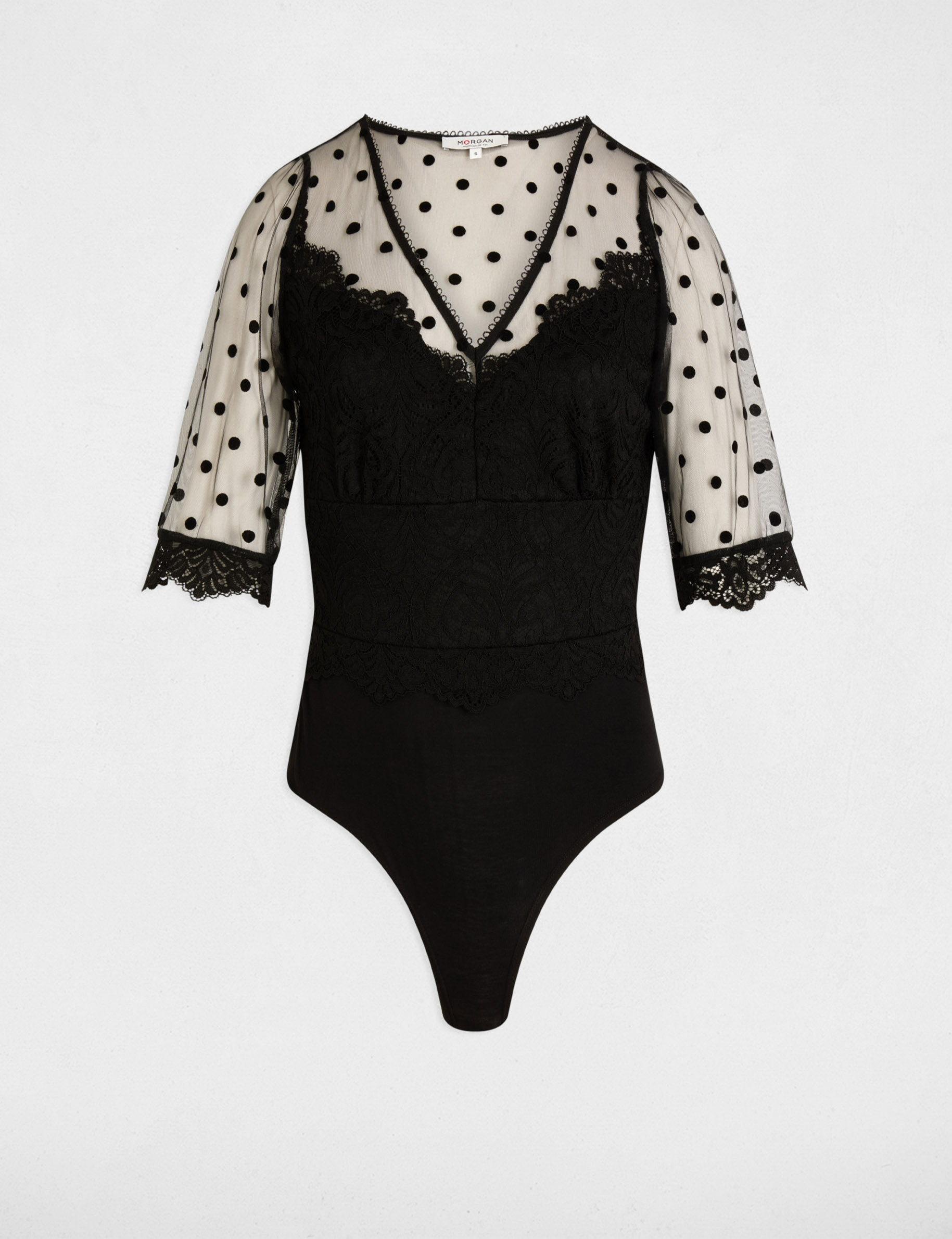 body manga corta negro mujer Body manga corta negro mujer