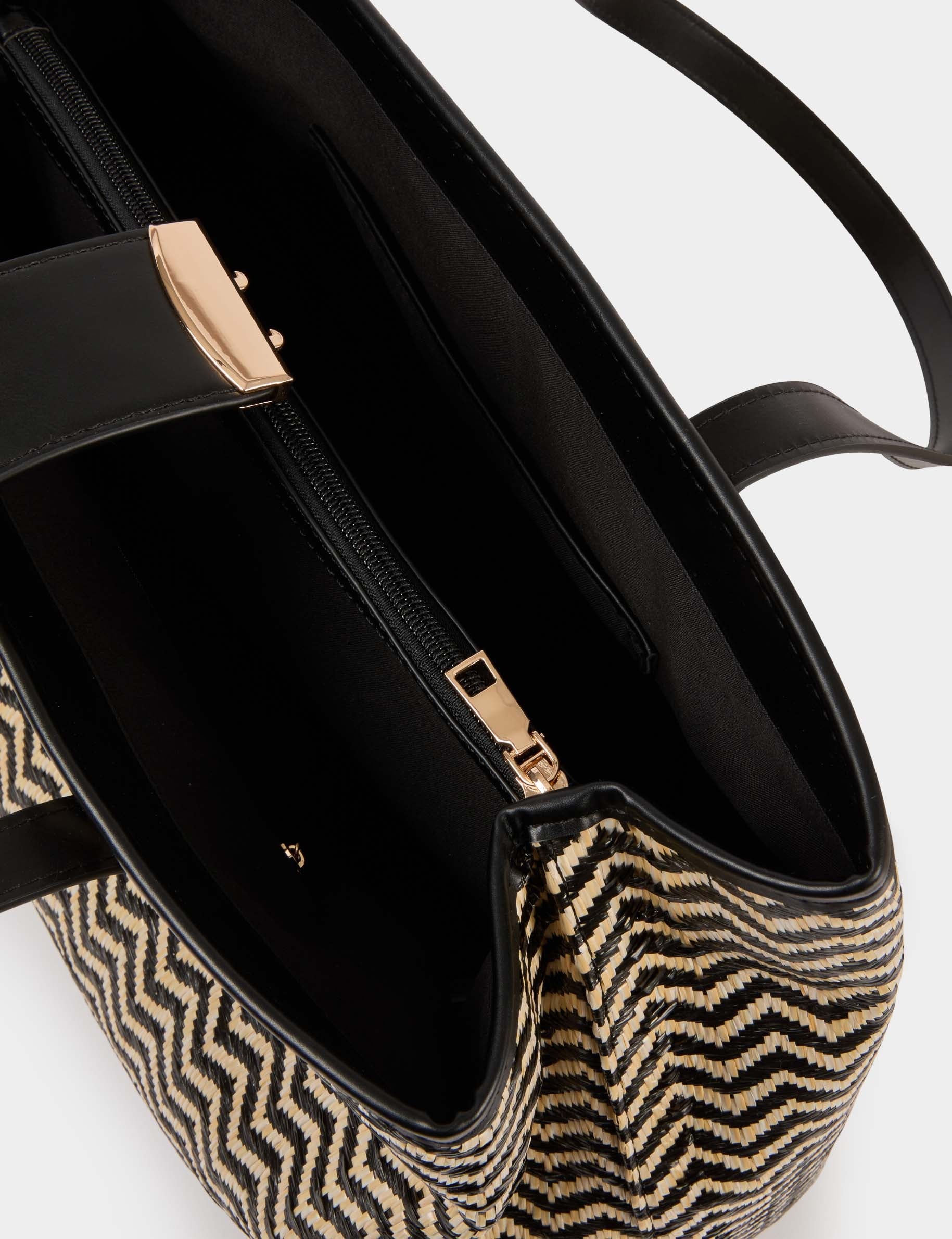 Bolso tote negro mujer