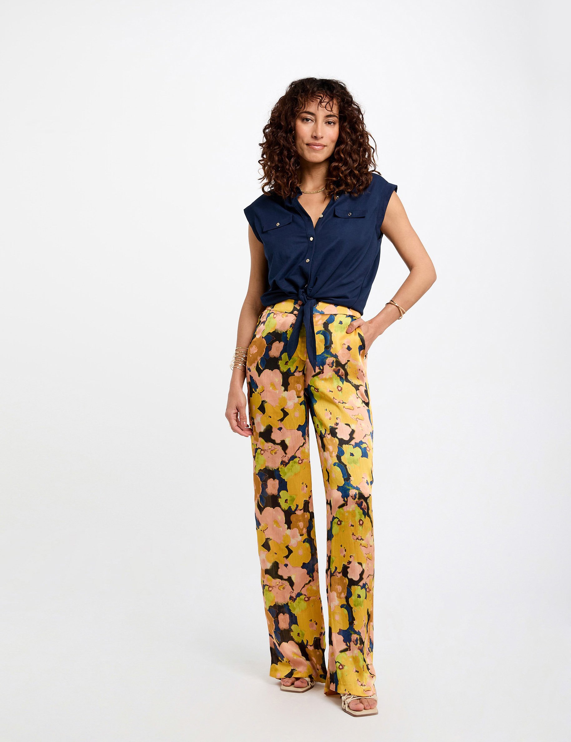 blusa sin mangas azul petroleo mujer Blusa sin mangas azul petróleo mujer