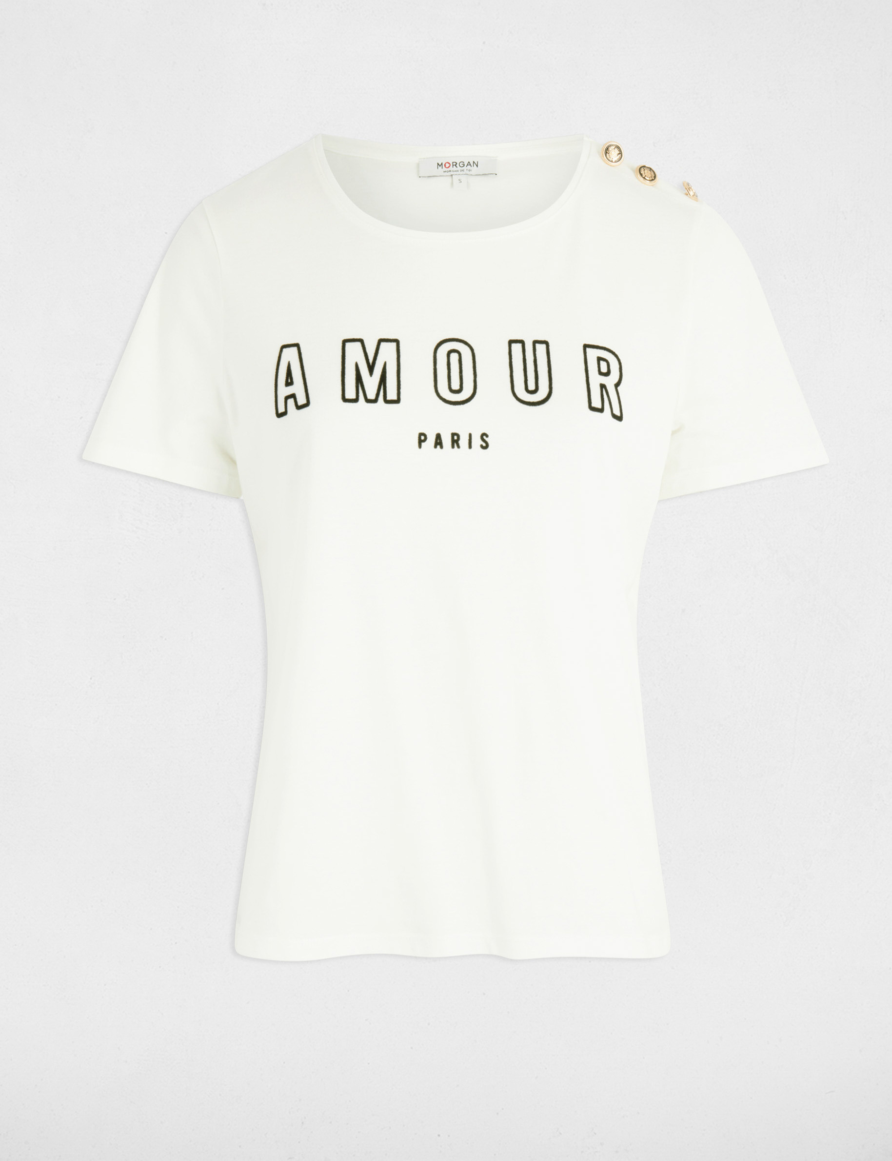 camiseta con mensaje blanco mujer Camiseta con mensaje blanco mujer